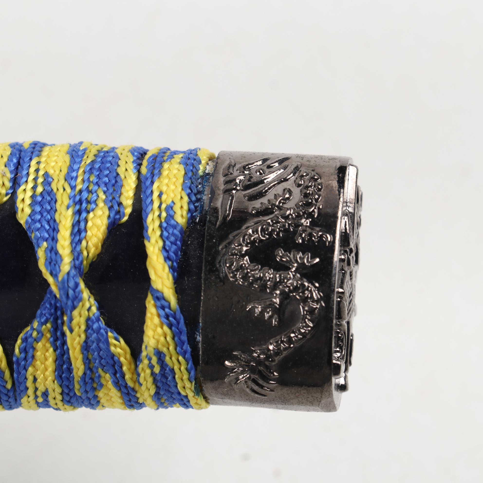 Japanese Style Katana, Wakizashi and Tanto Set with Sheaths and Kake Stand