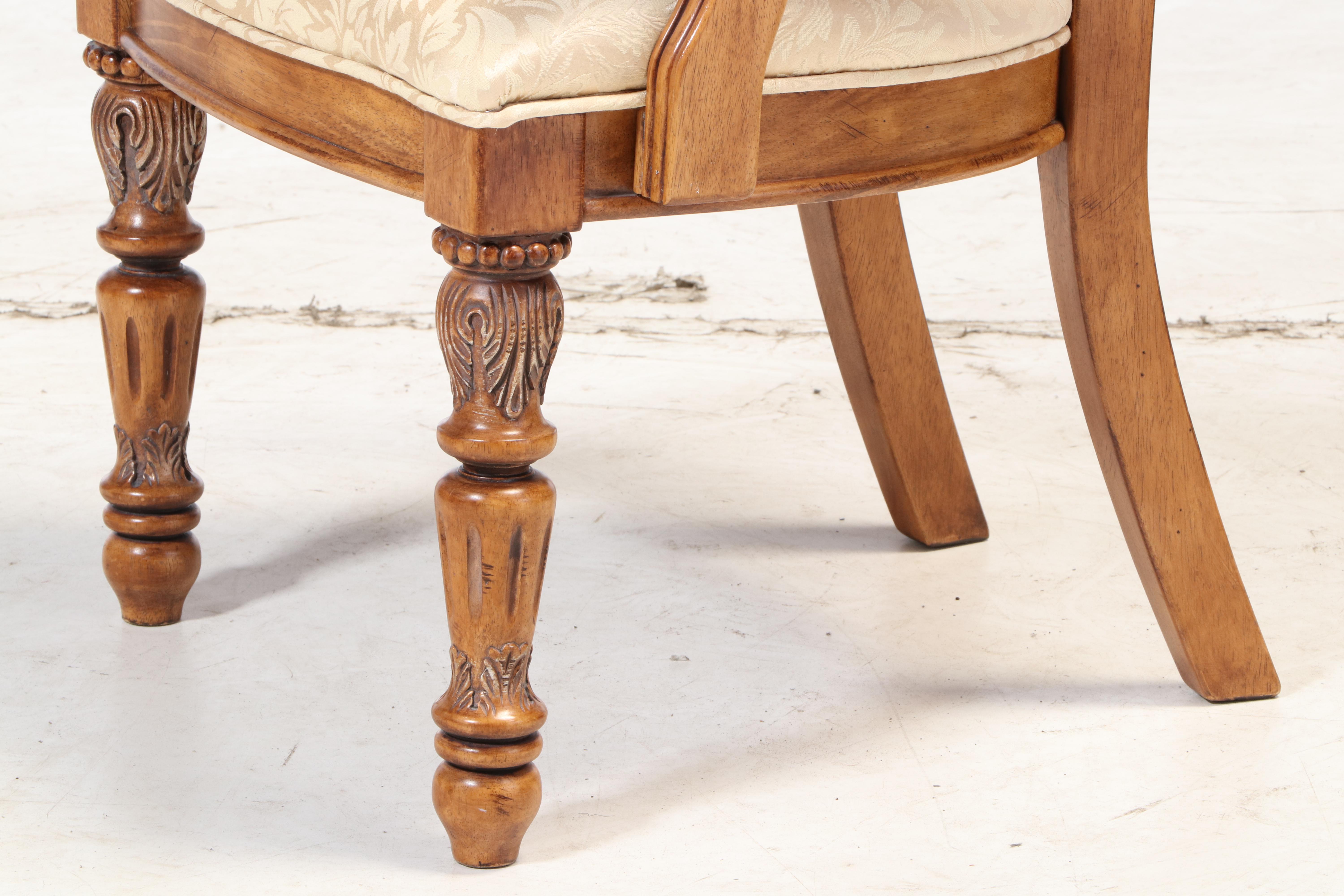 Omexey Limited Baroque Style Nine-Piece Dining Set with Leaf Insert