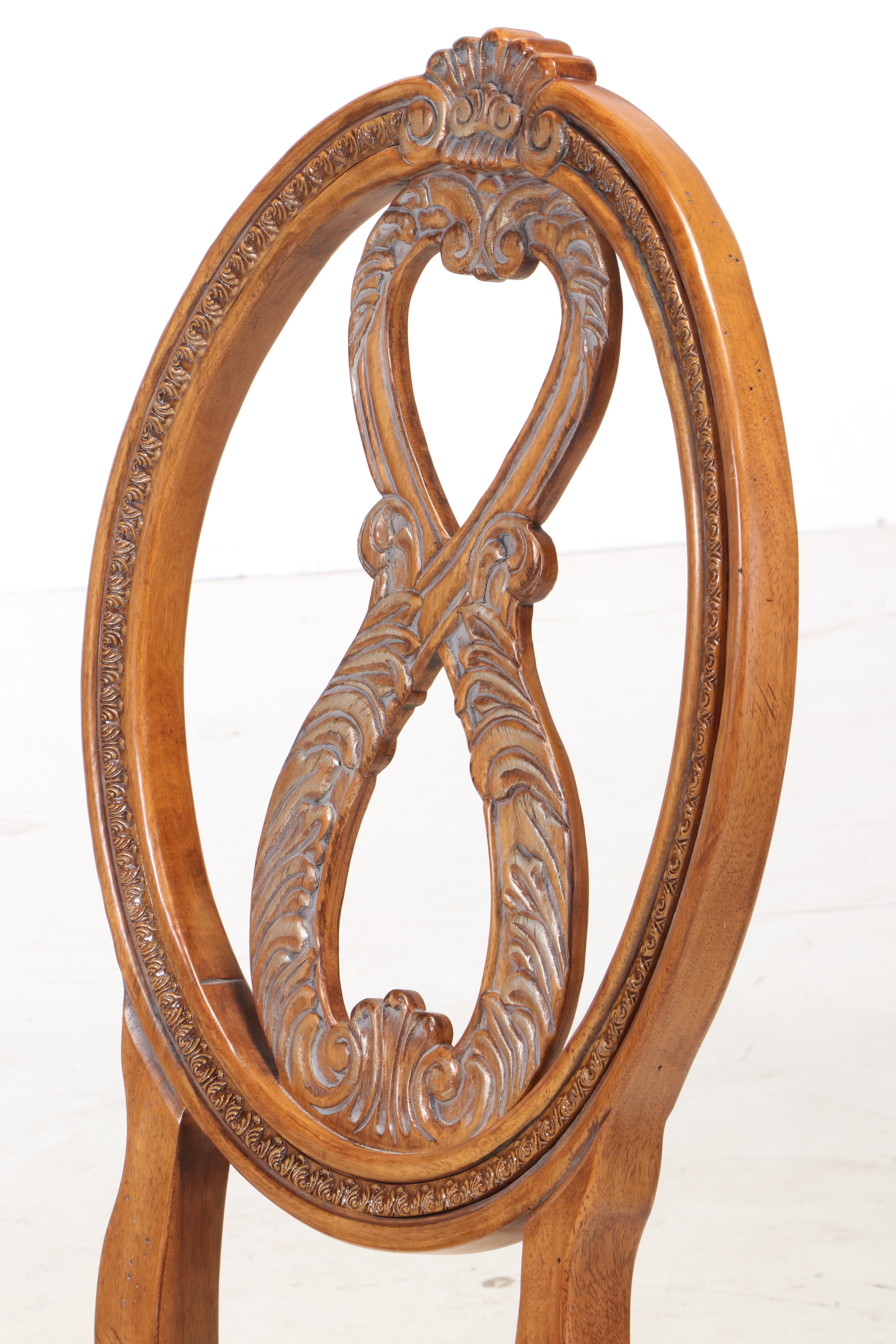 Omexey Limited Baroque Style Nine-Piece Dining Set with Leaf Insert