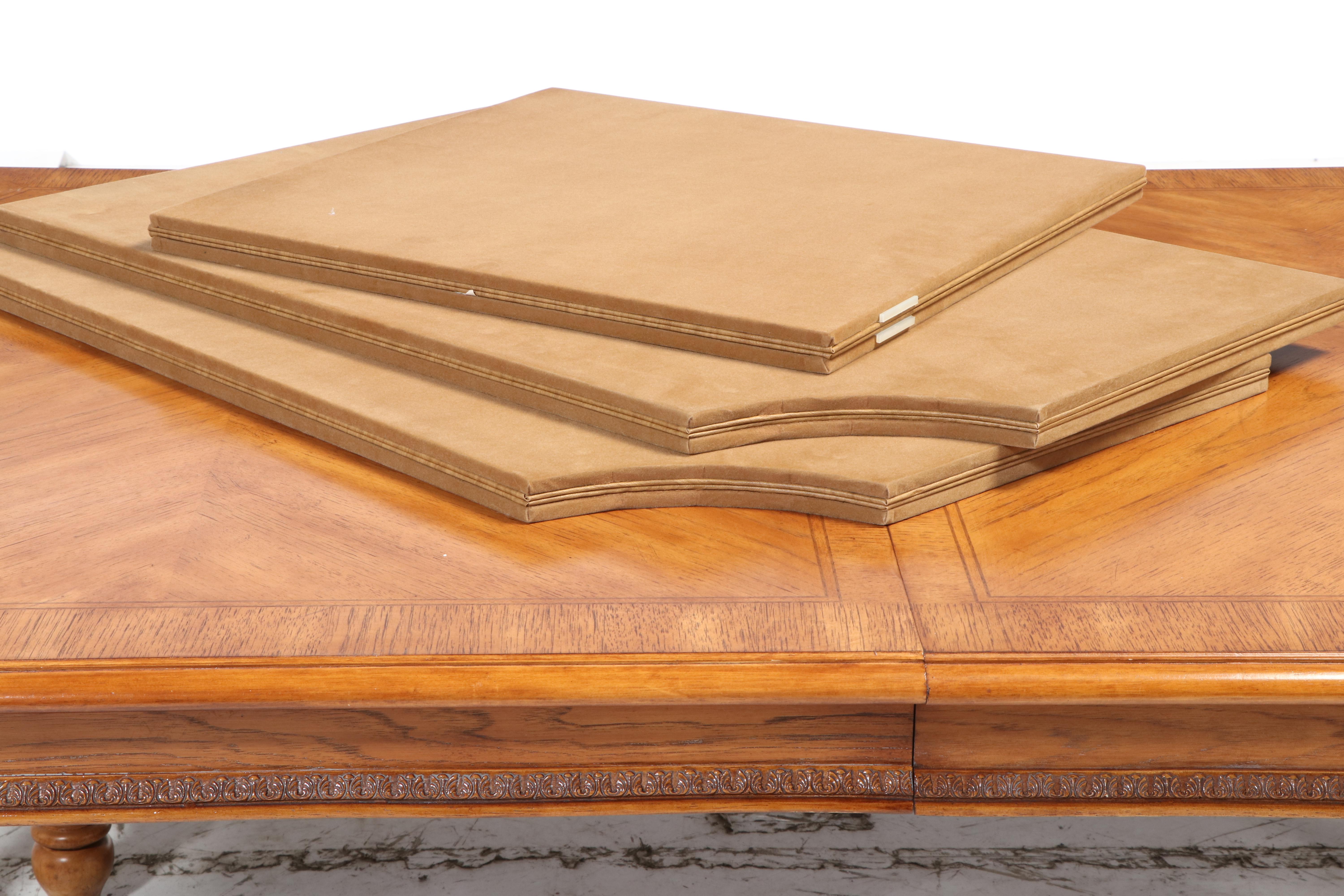 Omexey Limited Baroque Style Nine-Piece Dining Set with Leaf Insert