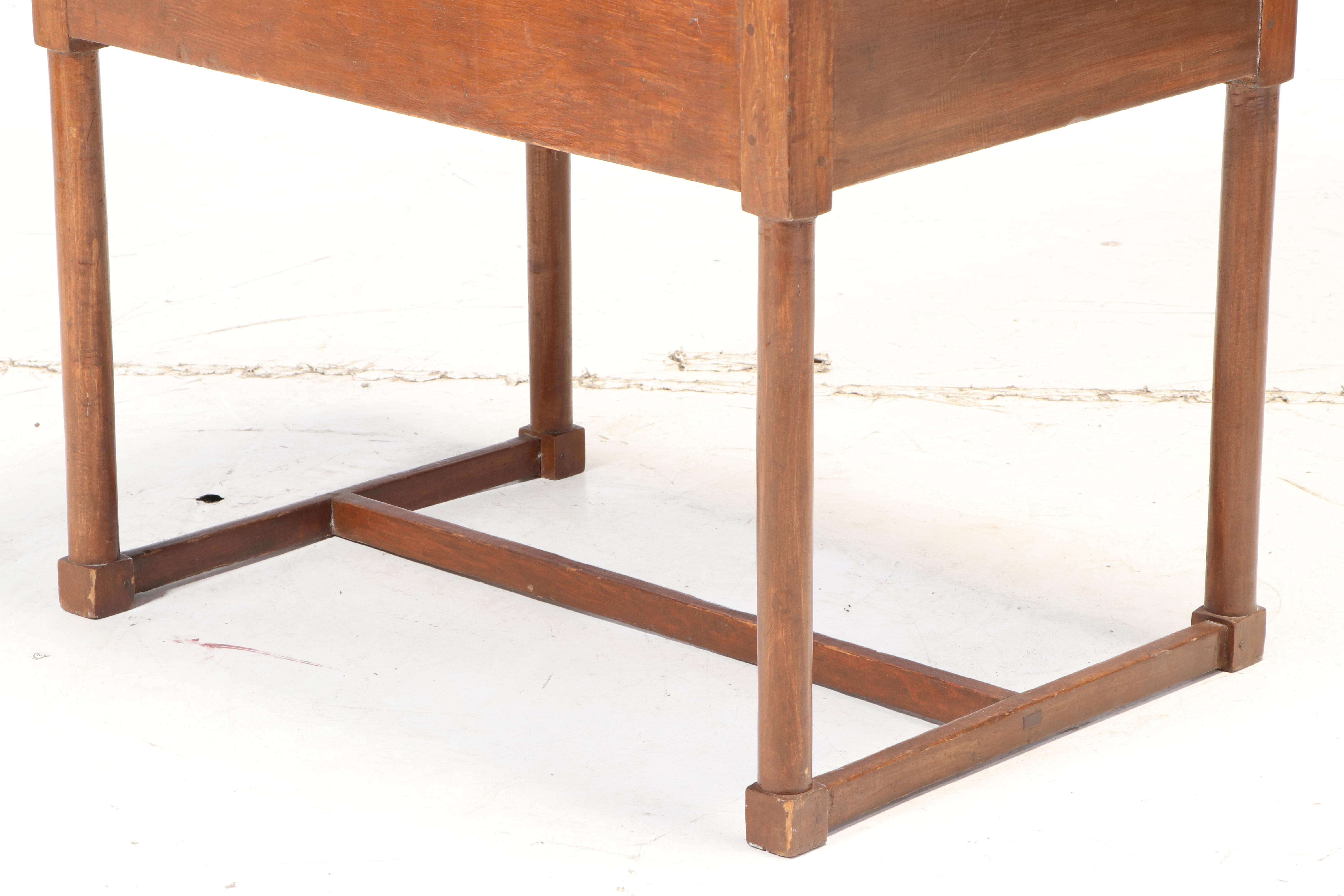 American Primitive Walnut Schoolmaster's Desk, 19th Century