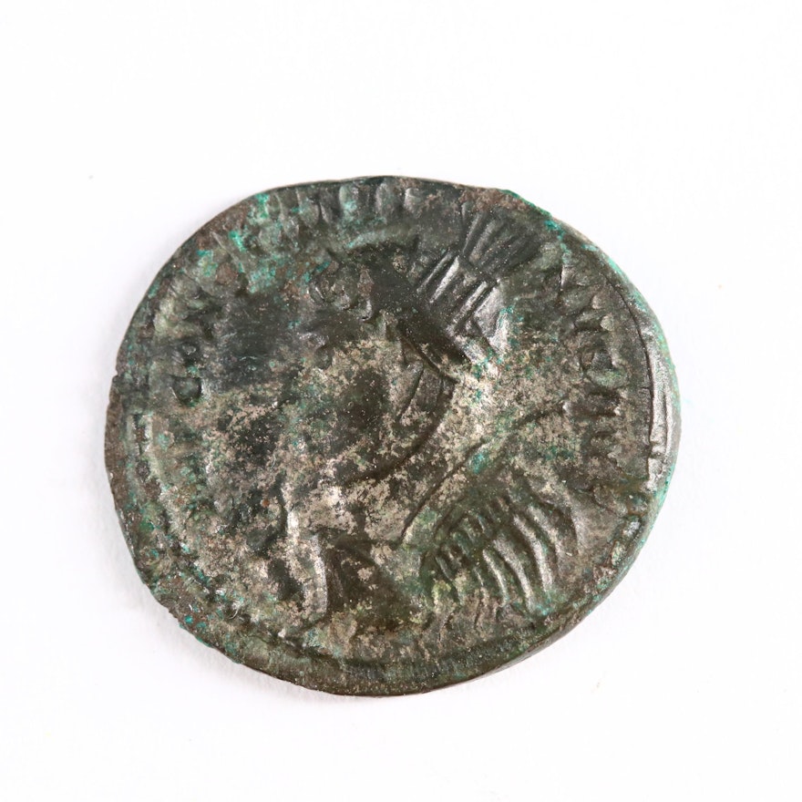 Ancient Roman Imperial AE3 Coin of Constantine II, ca. 324 A.D.