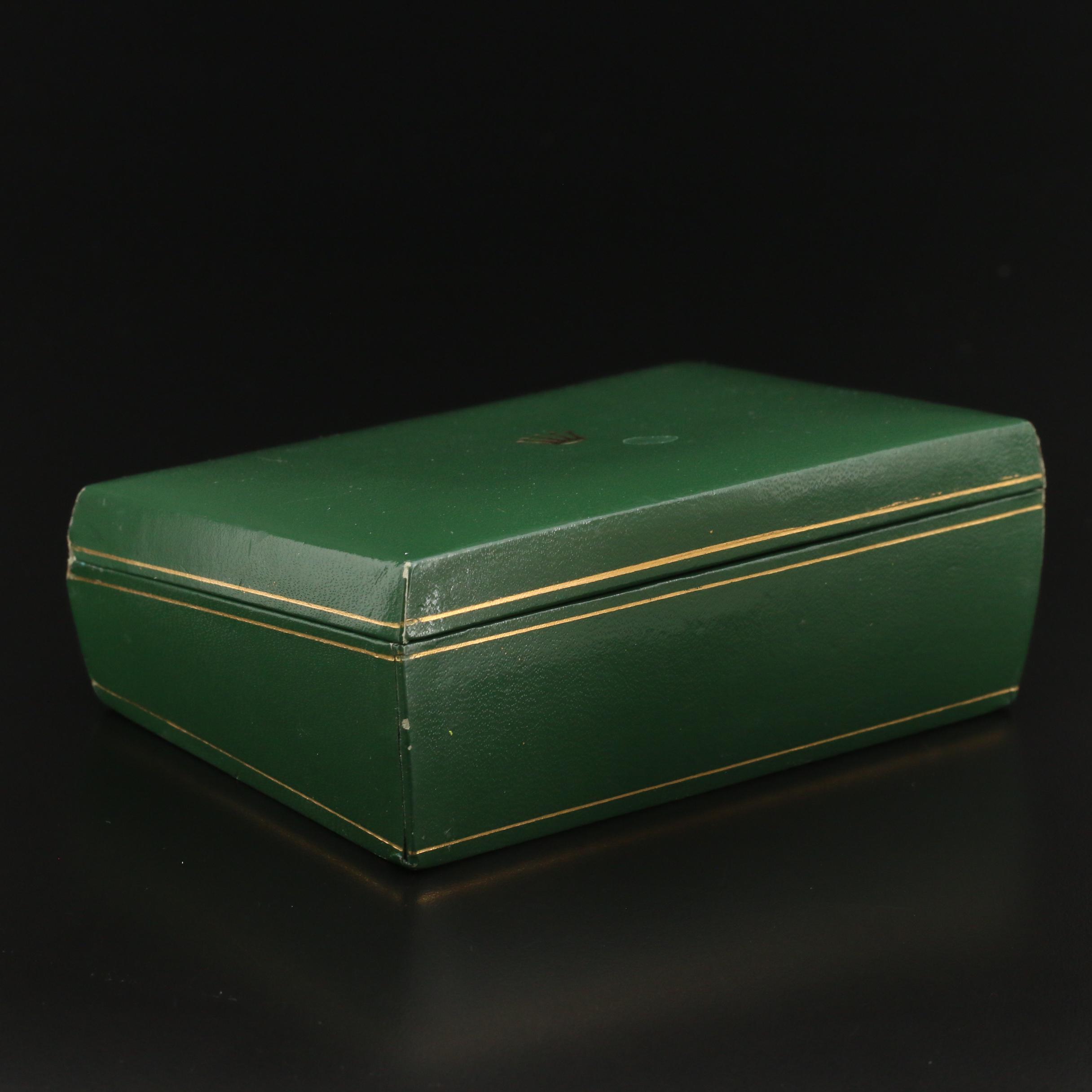 Vintage Rolex Green Leather Watch Case