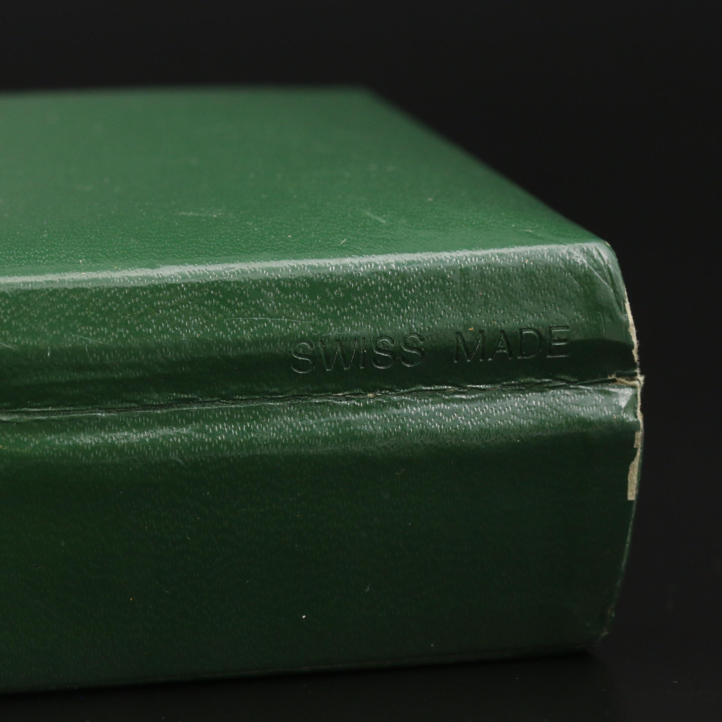 Vintage Rolex Green Leather Watch Case