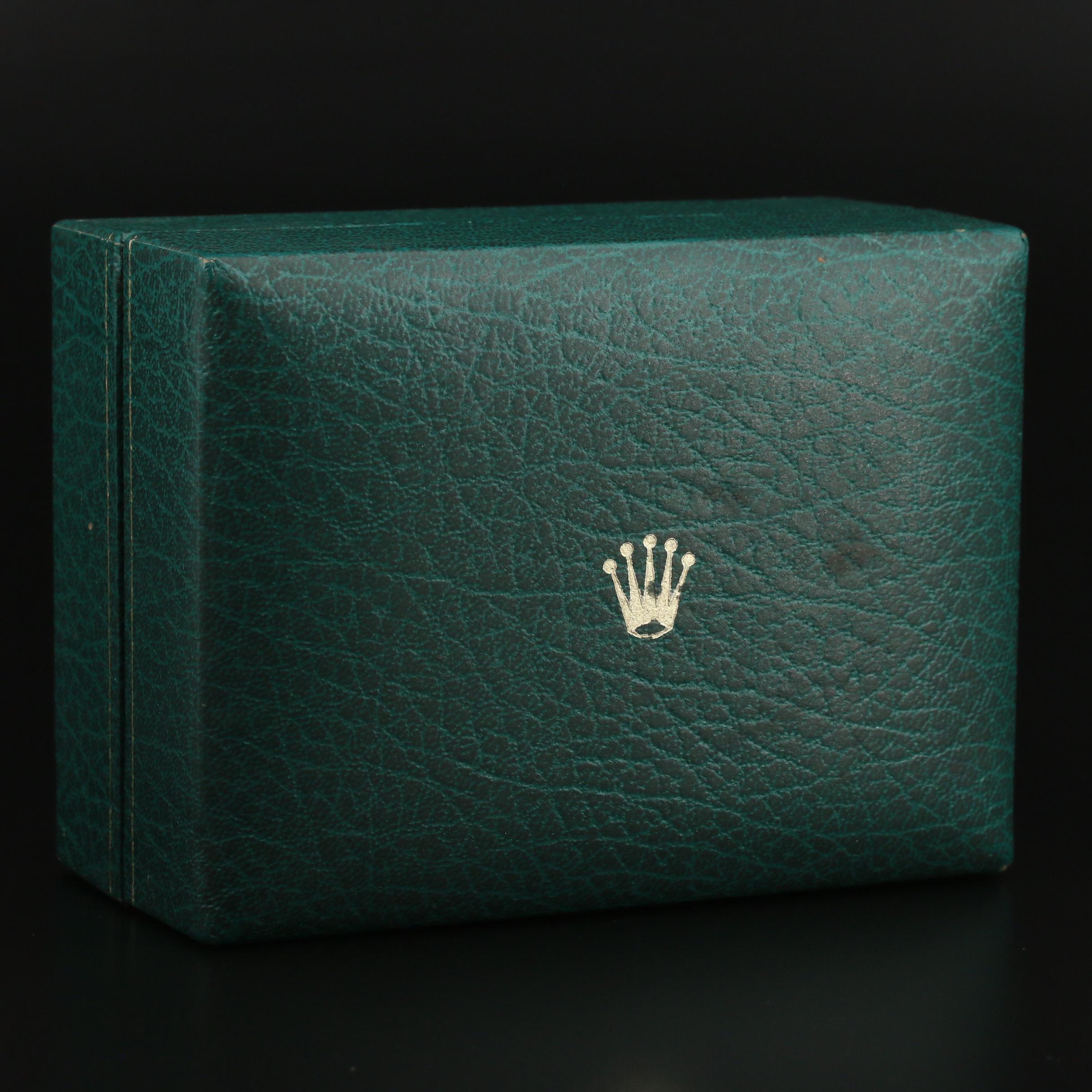 Vintage Rolex Green Leather Watch Case