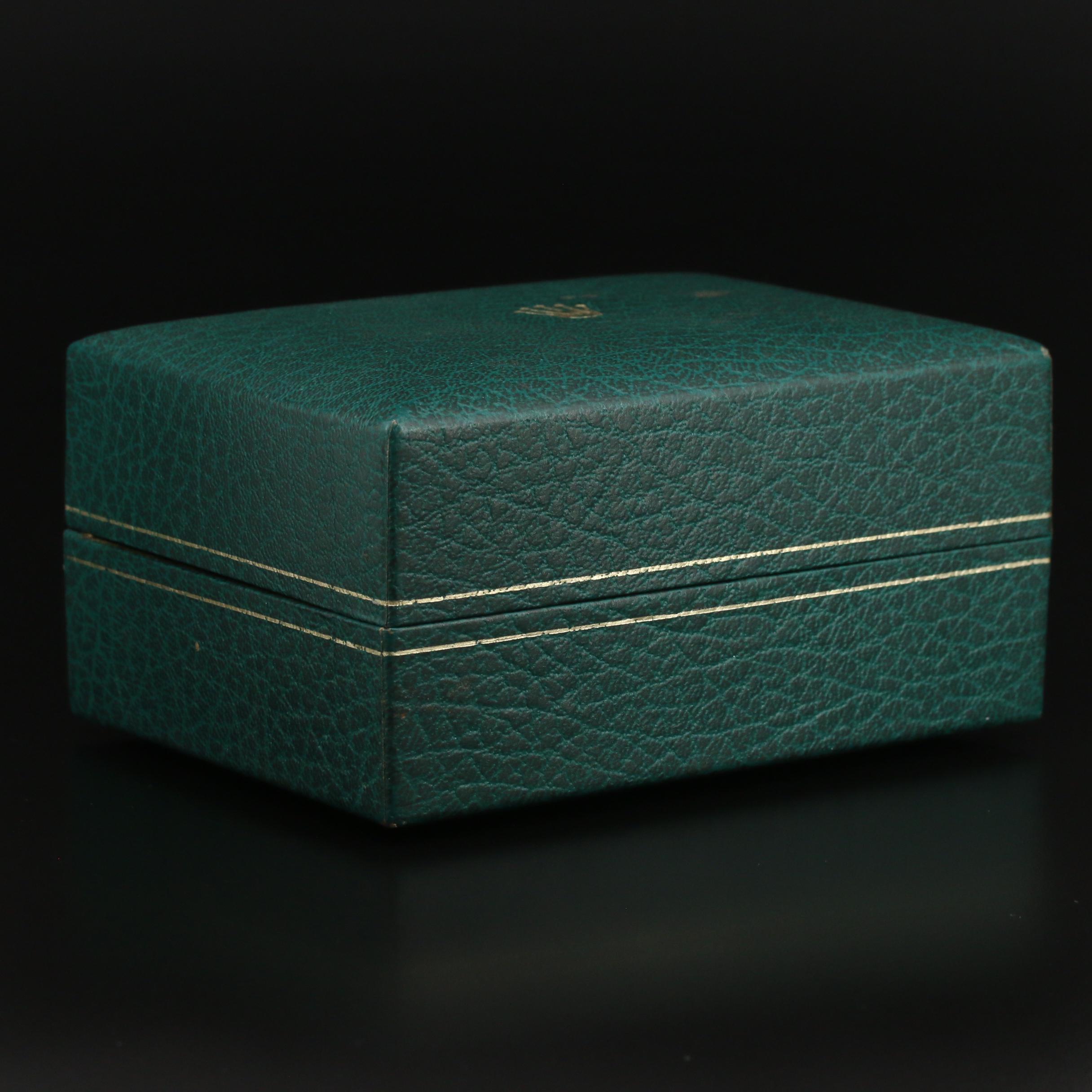 Vintage Rolex Green Leather Watch Case