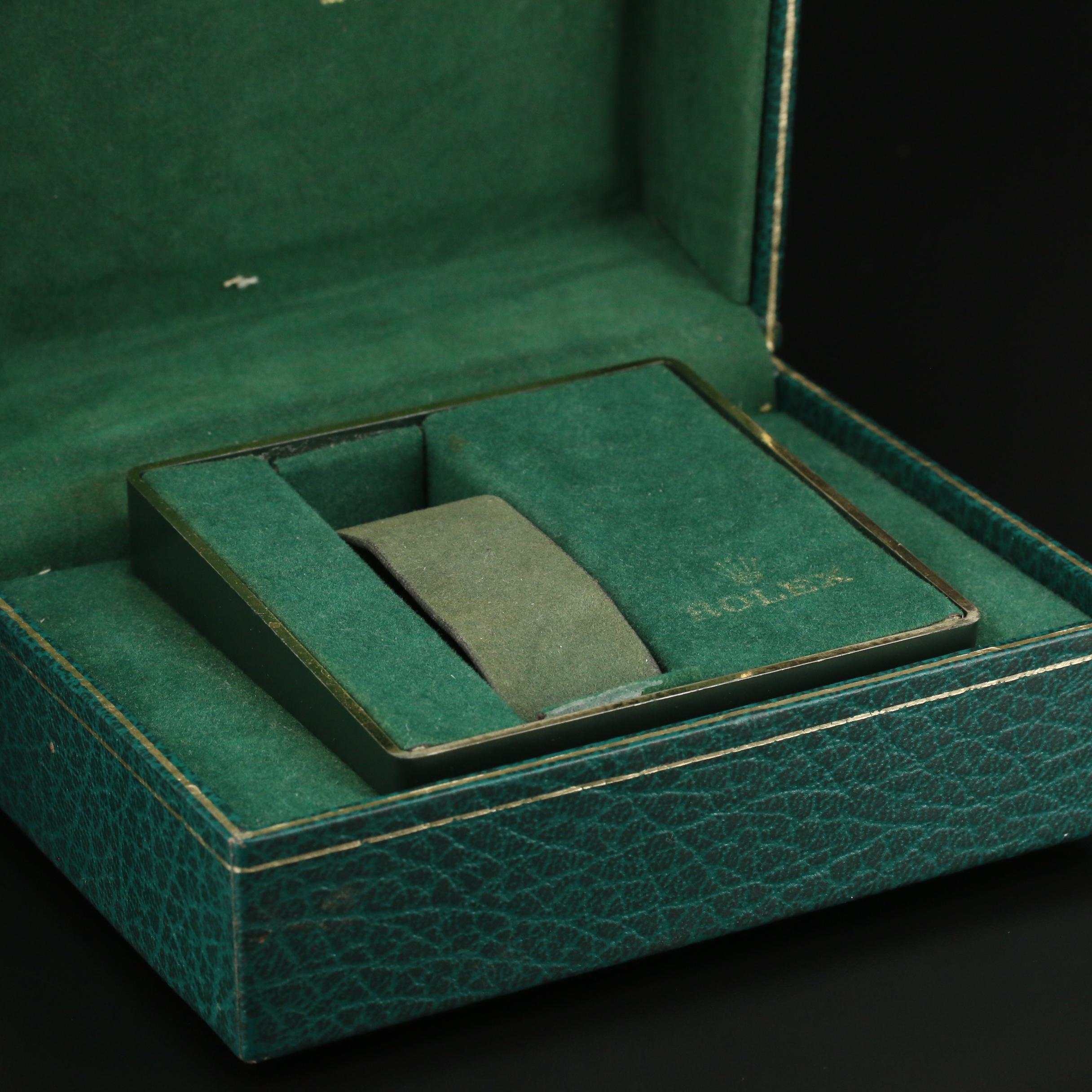 Vintage Rolex Green Leather Watch Case