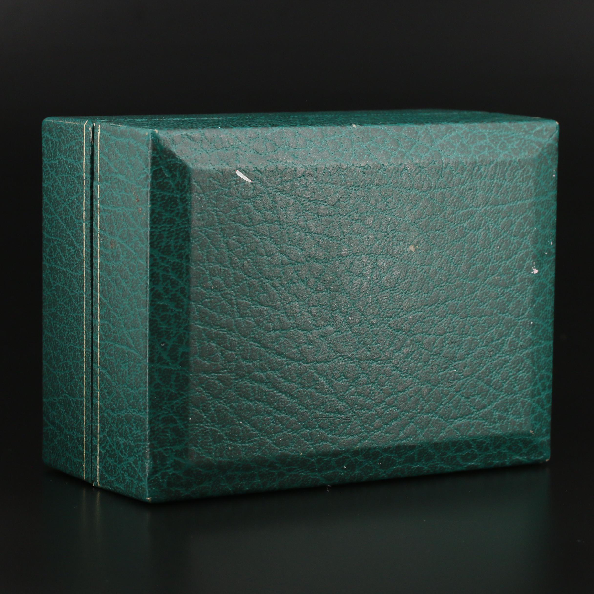 Vintage Rolex Green Leather Watch Case