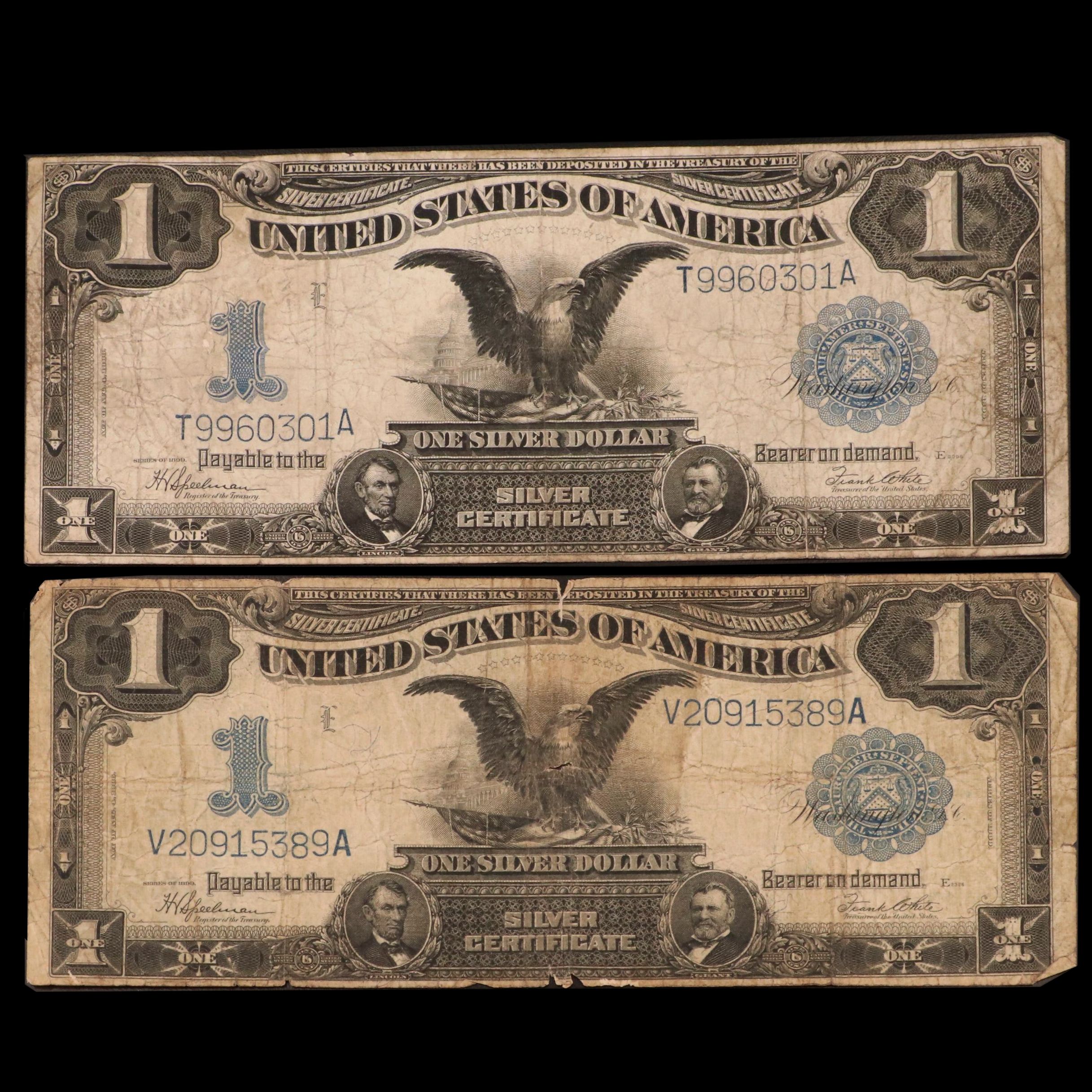 Large Format Series of 1899 $1 Silver Certificates