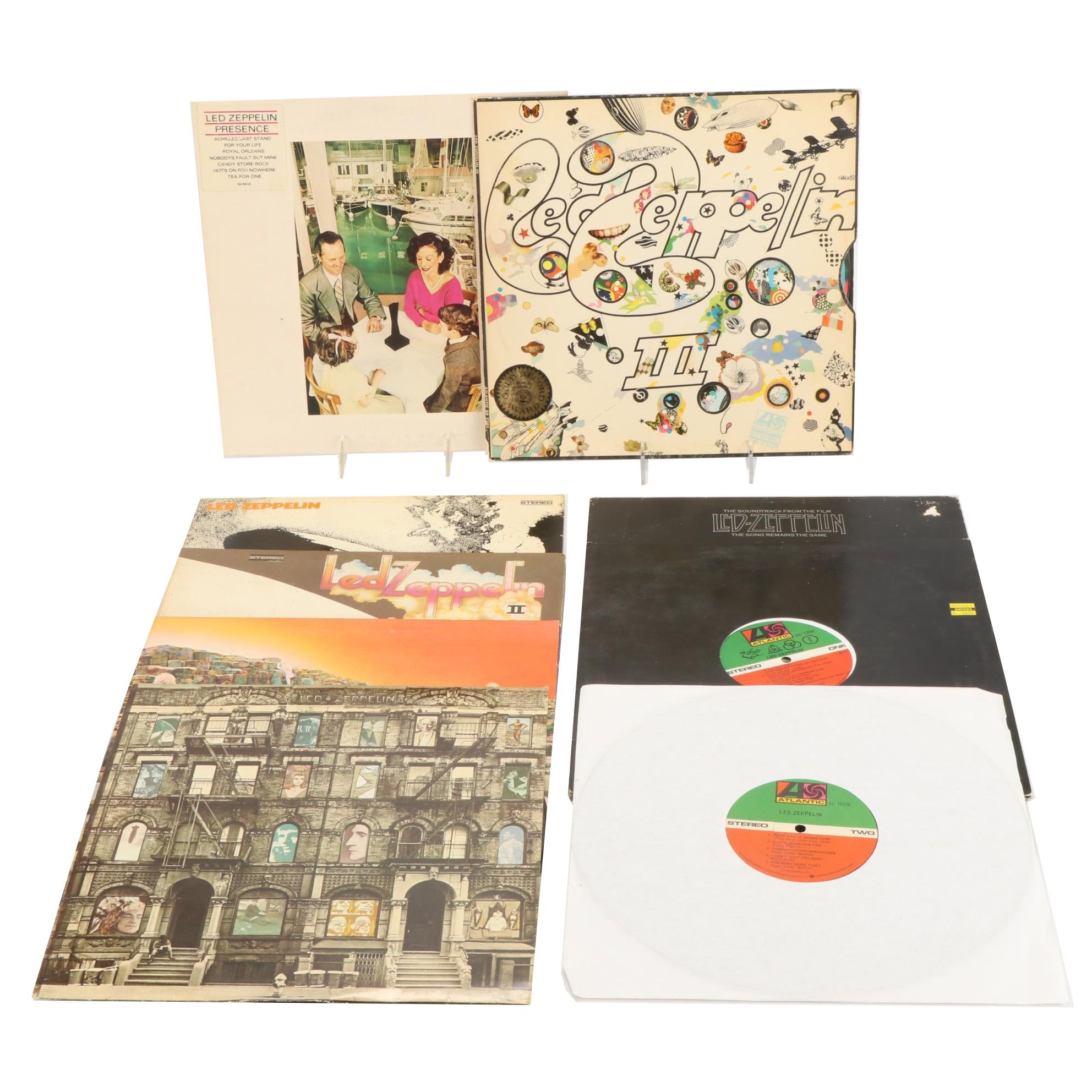 Led Zeppelin Vinyl Records Including "Houses of the Holy", 1970s