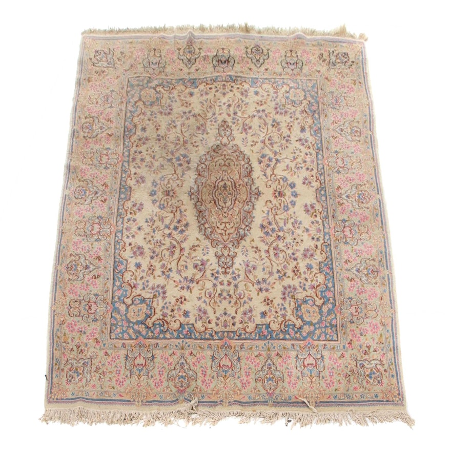 7'11 x 10'3 Hand-Knotted Persian Tabriz Wool Area Rug