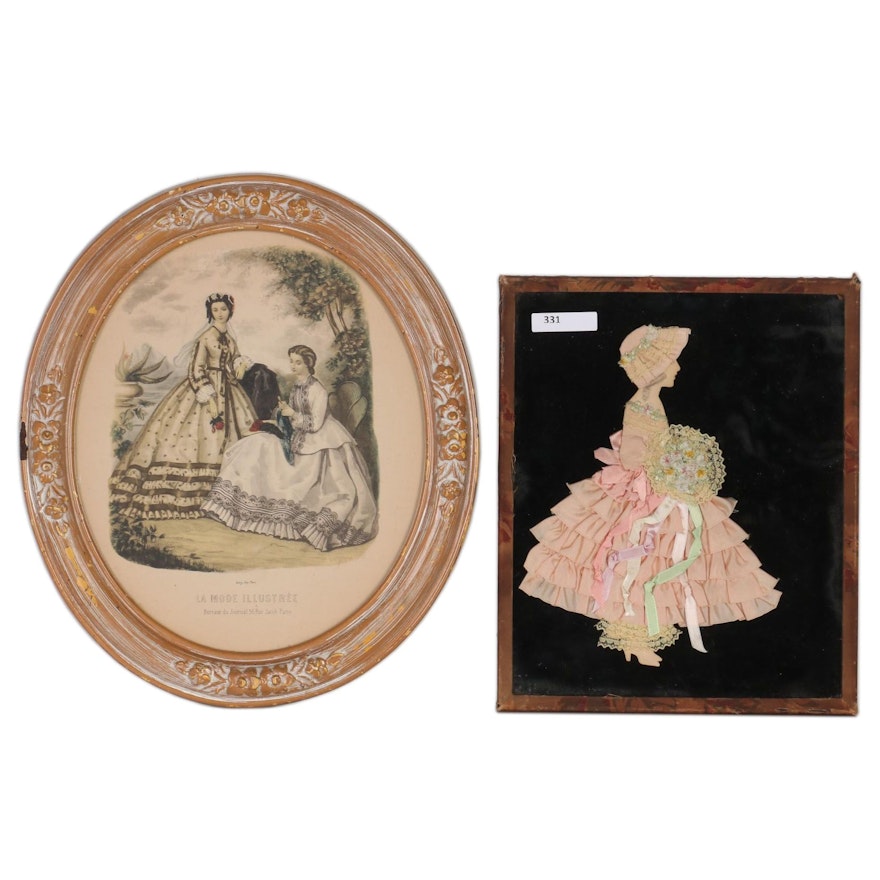 Fashion Themed Wall Decor, Early to Mid 20th Century