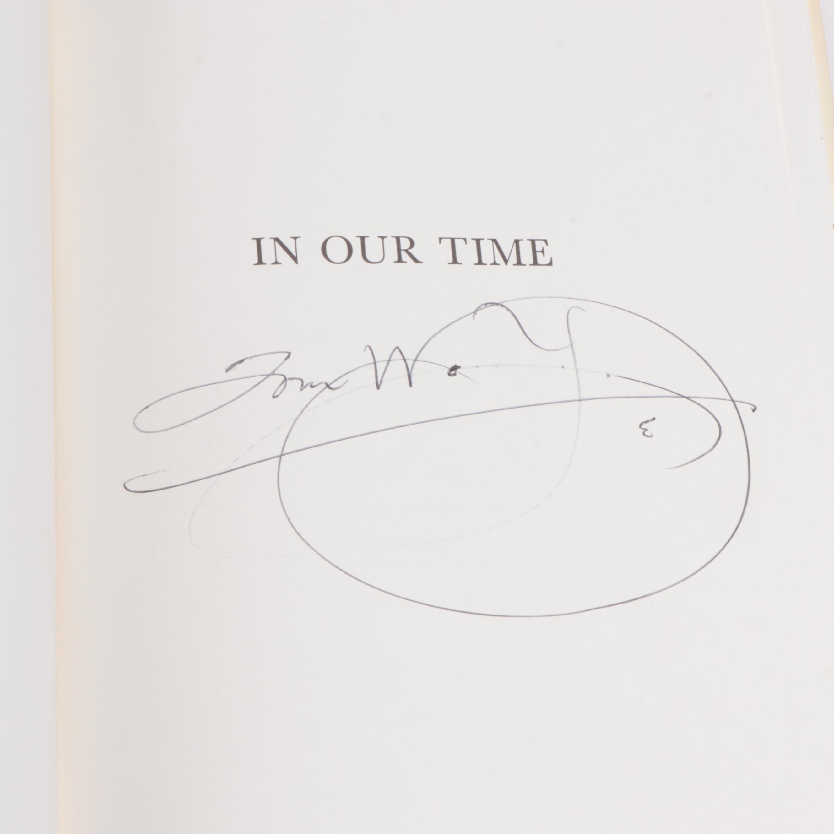 Signed First Printing "In Our Time" by Tom Wolfe with "The Sixties" by R. Avedon