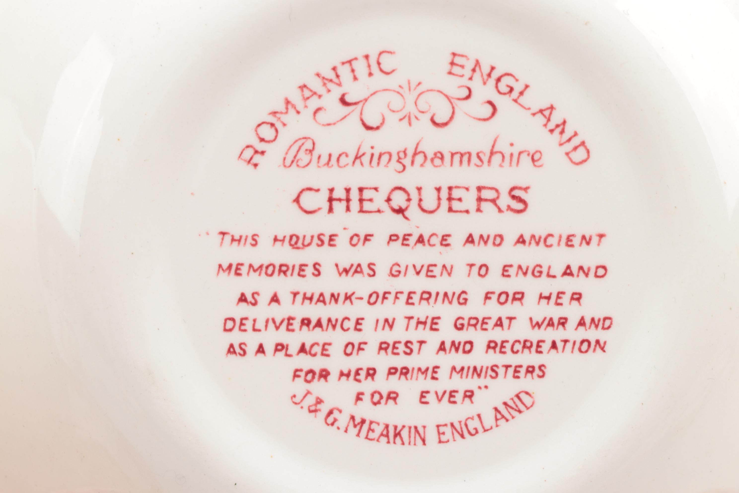 J & G Meakin "Romantic England Red" Dinnerware