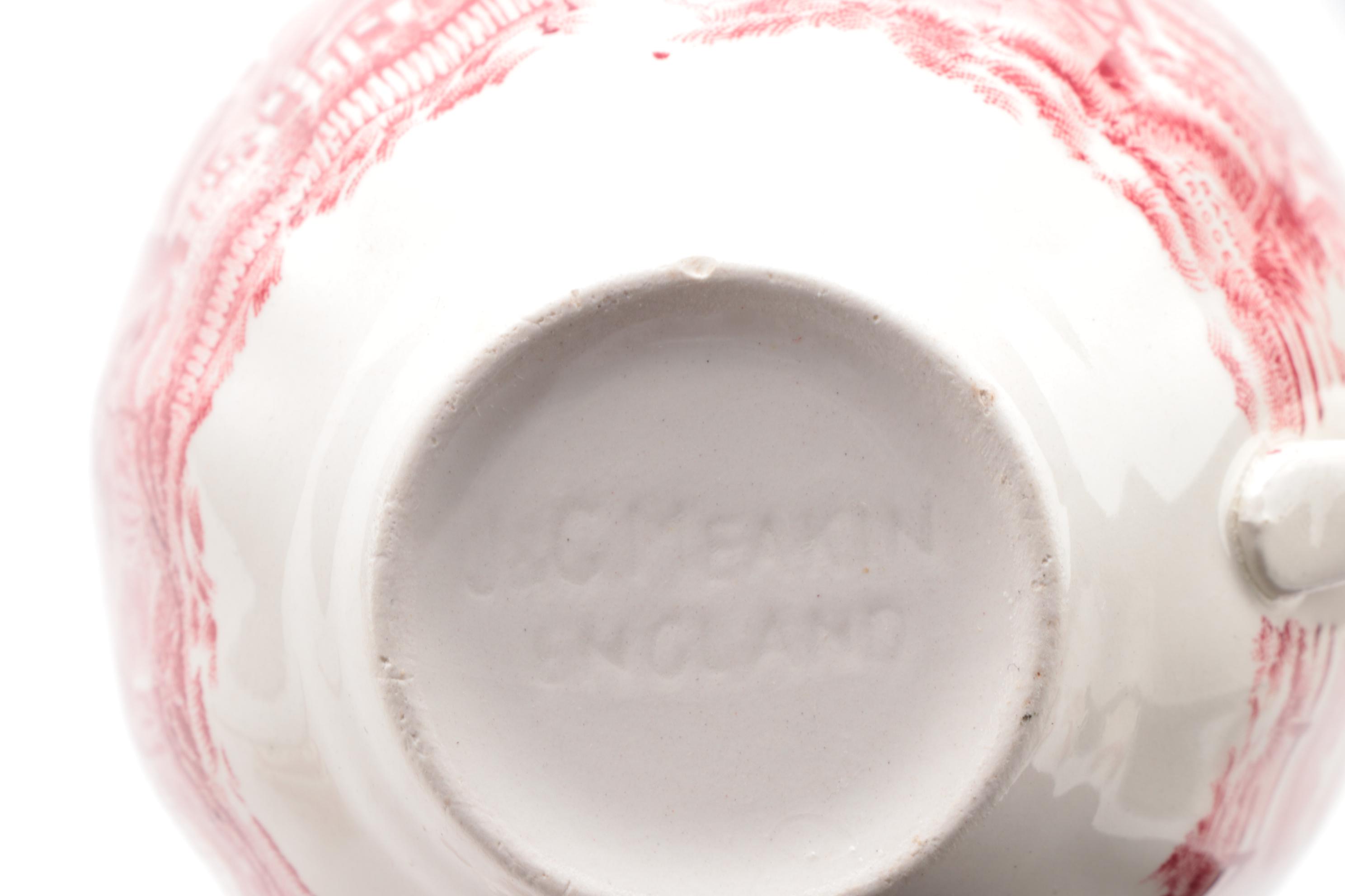 J & G Meakin "Romantic England Red" Dinnerware