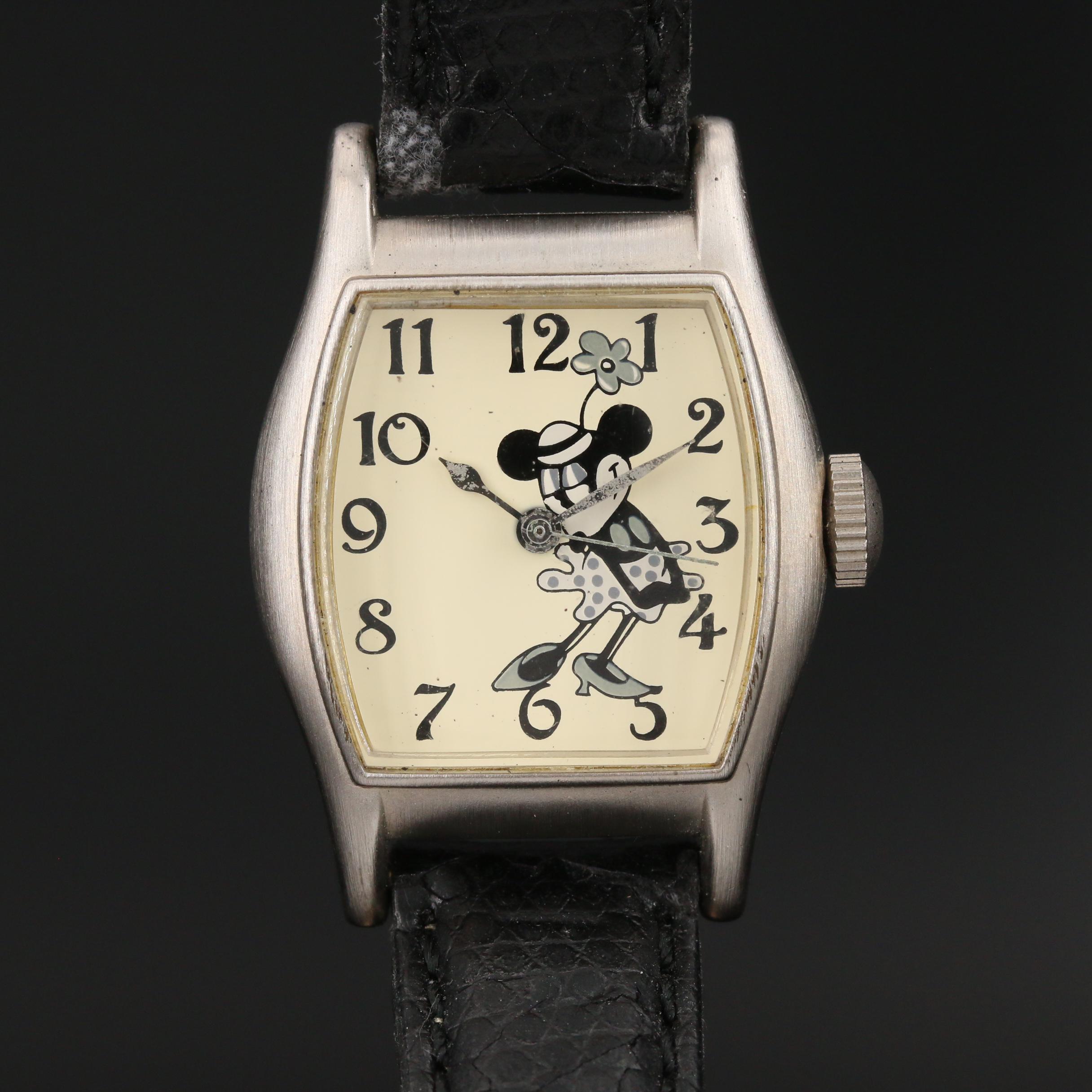 1998 Disney "Steamboat Willie" Limited Edition Watch Featuring Minnie Mouse