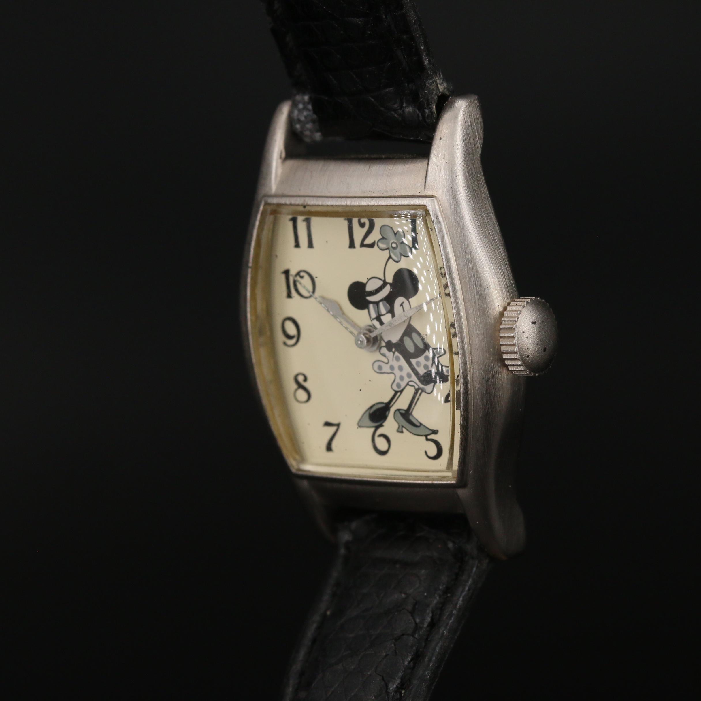 1998 Disney "Steamboat Willie" Limited Edition Watch Featuring Minnie Mouse