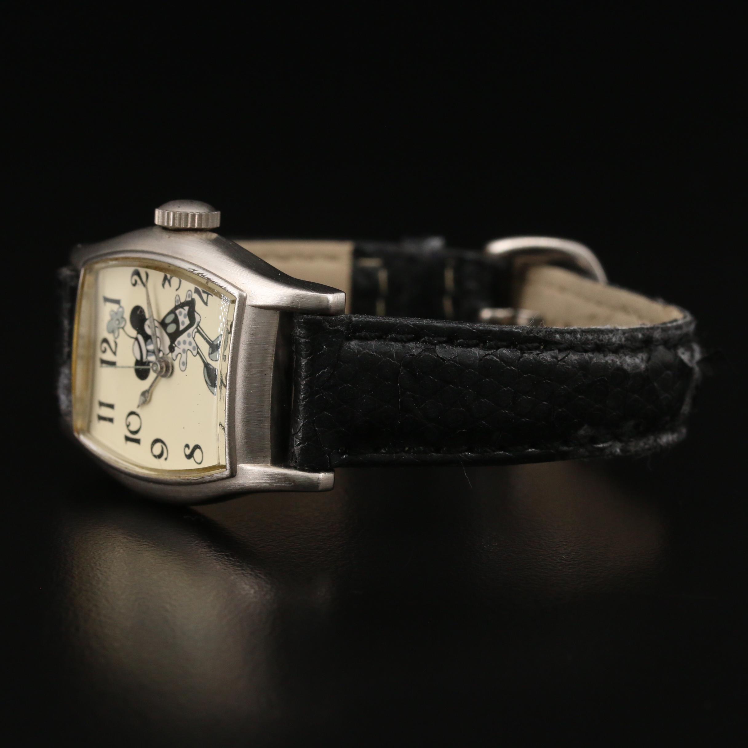 1998 Disney "Steamboat Willie" Limited Edition Watch Featuring Minnie Mouse