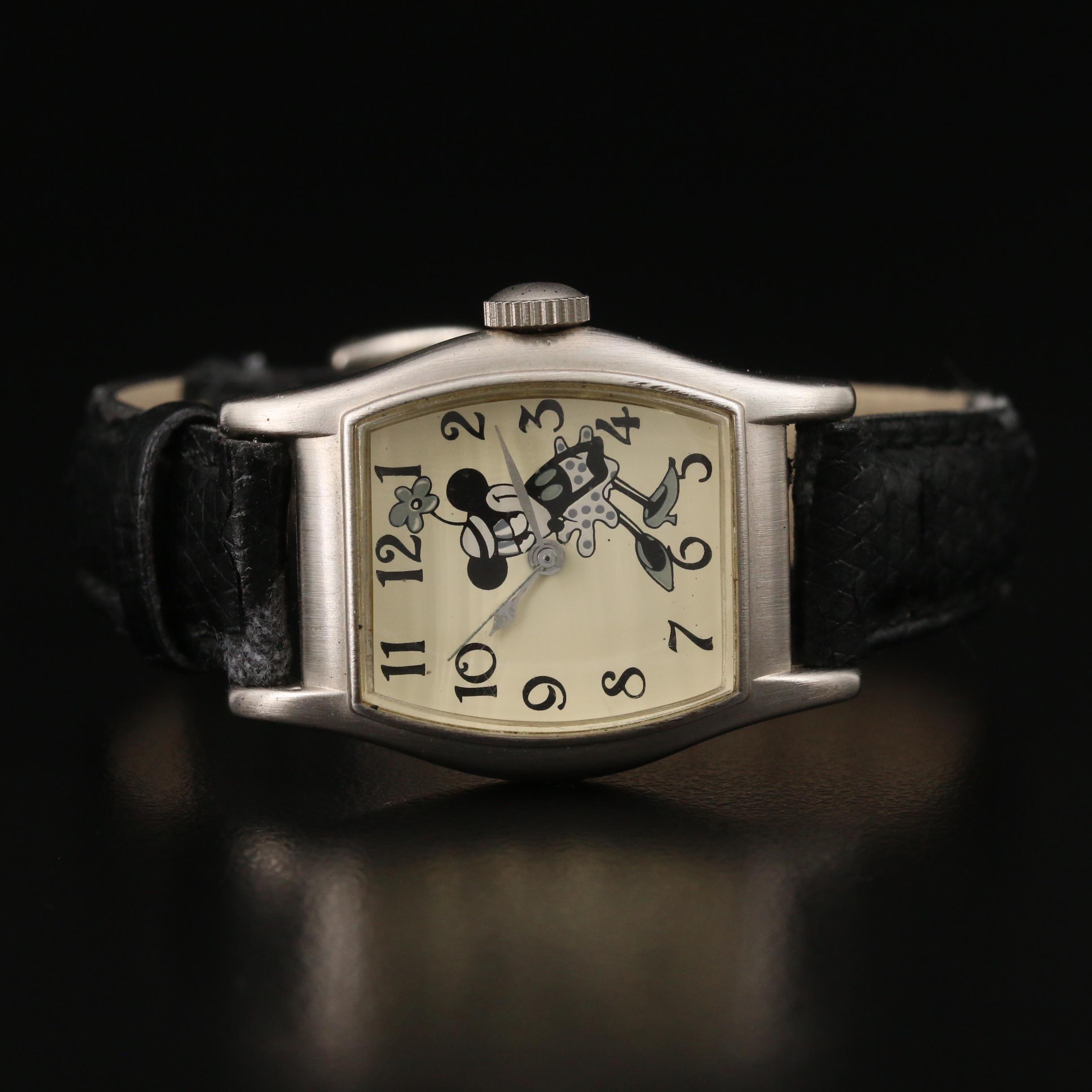 1998 Disney "Steamboat Willie" Limited Edition Watch Featuring Minnie Mouse