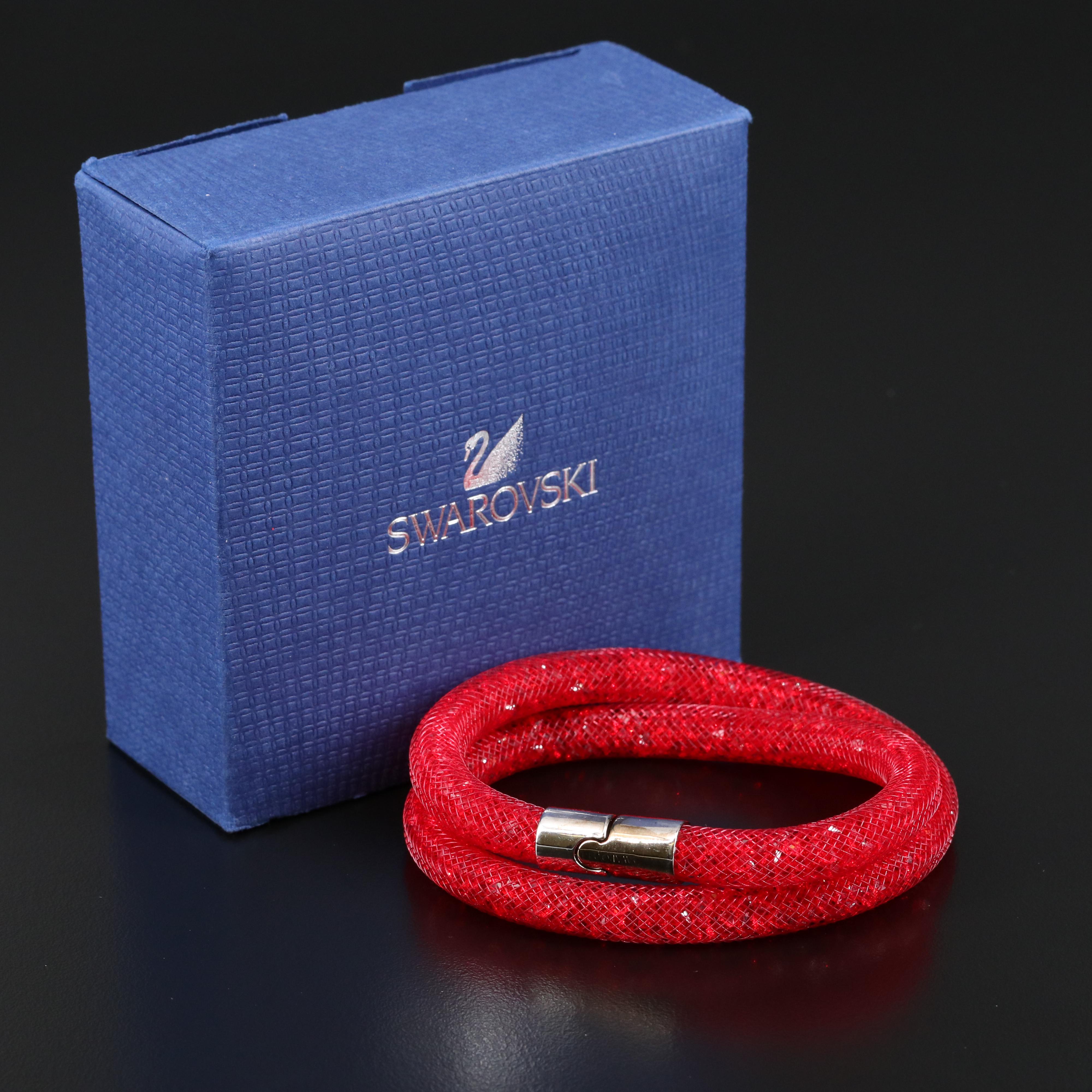 Swarovski Crystal Jewelry Featuring "Harley" Earrings and "Stardust" Bracelet