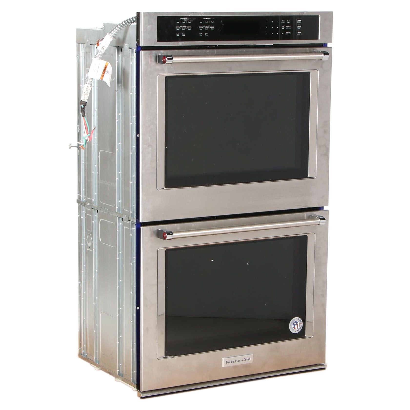 KitchenAid Stainless Steel 30" Built-In Double Electric Convection Wall Oven