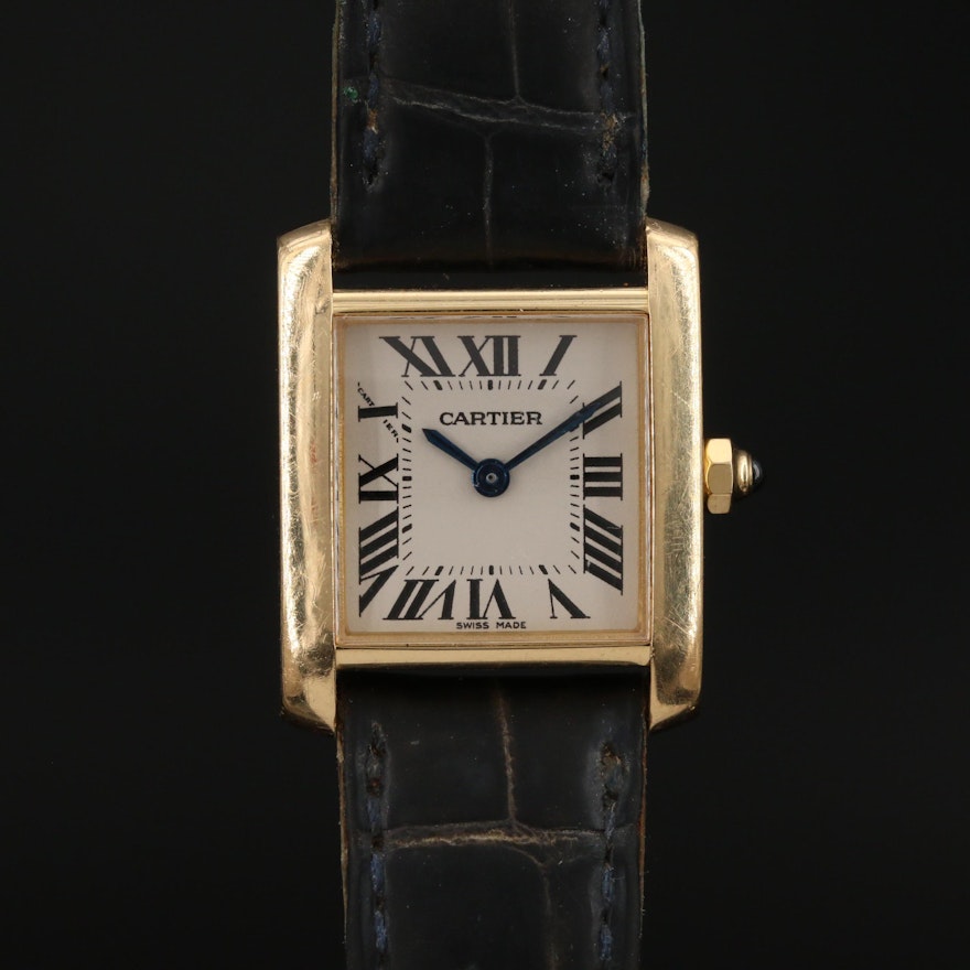 Cartier Tank Francaise 18K Gold Quartz Wristwatch