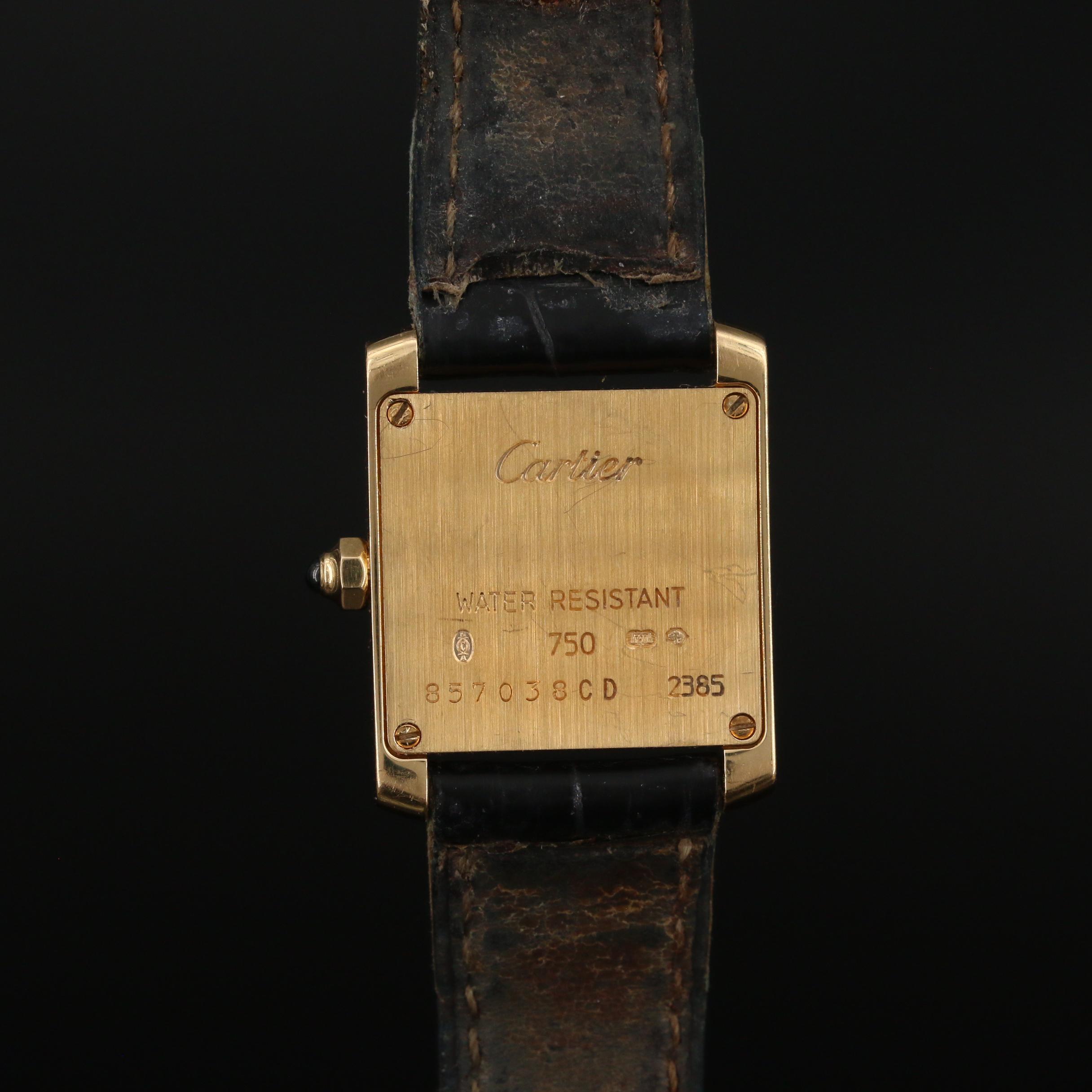 Cartier Tank Francaise 18K Gold Quartz Watch