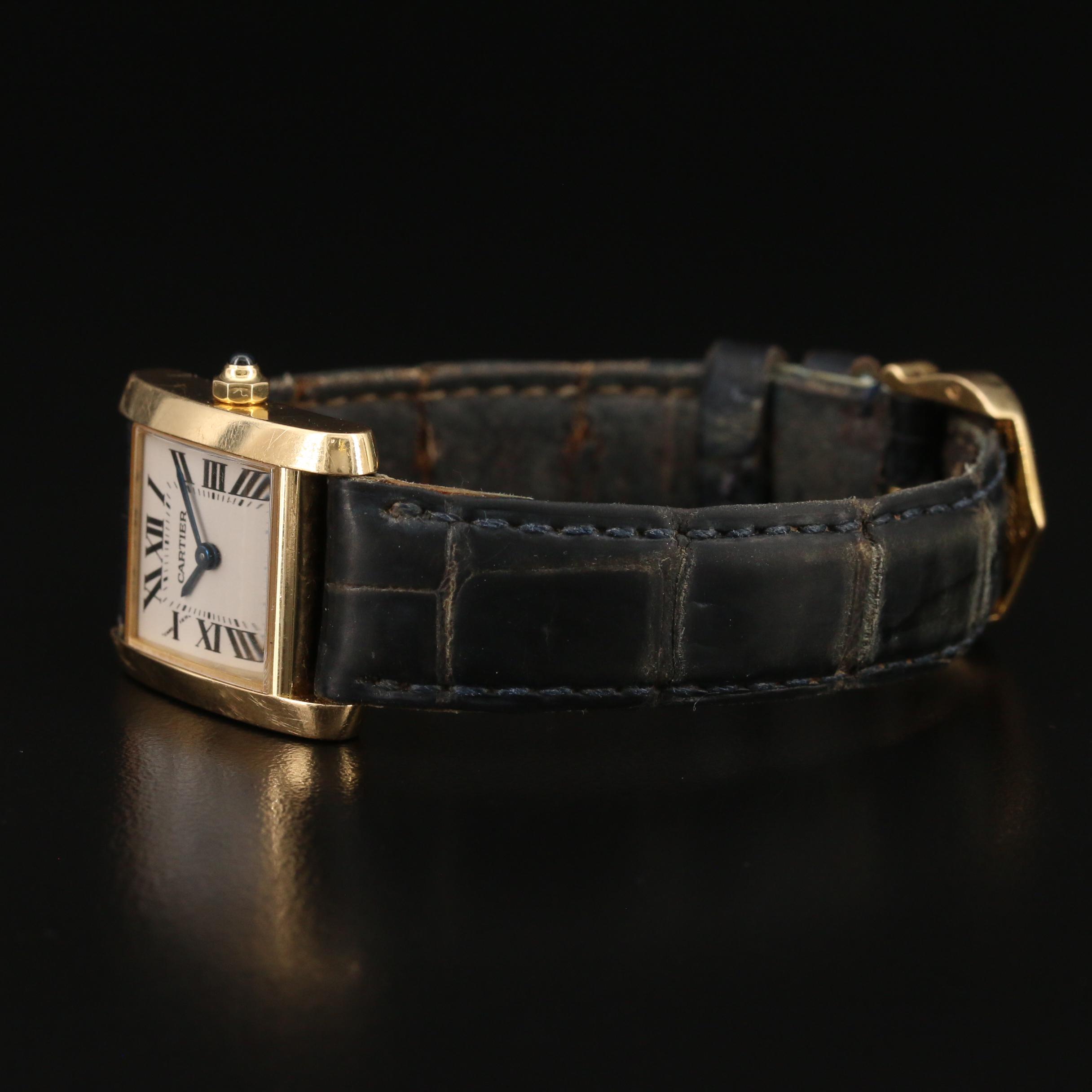 Cartier Tank Francaise 18K Gold Quartz Watch