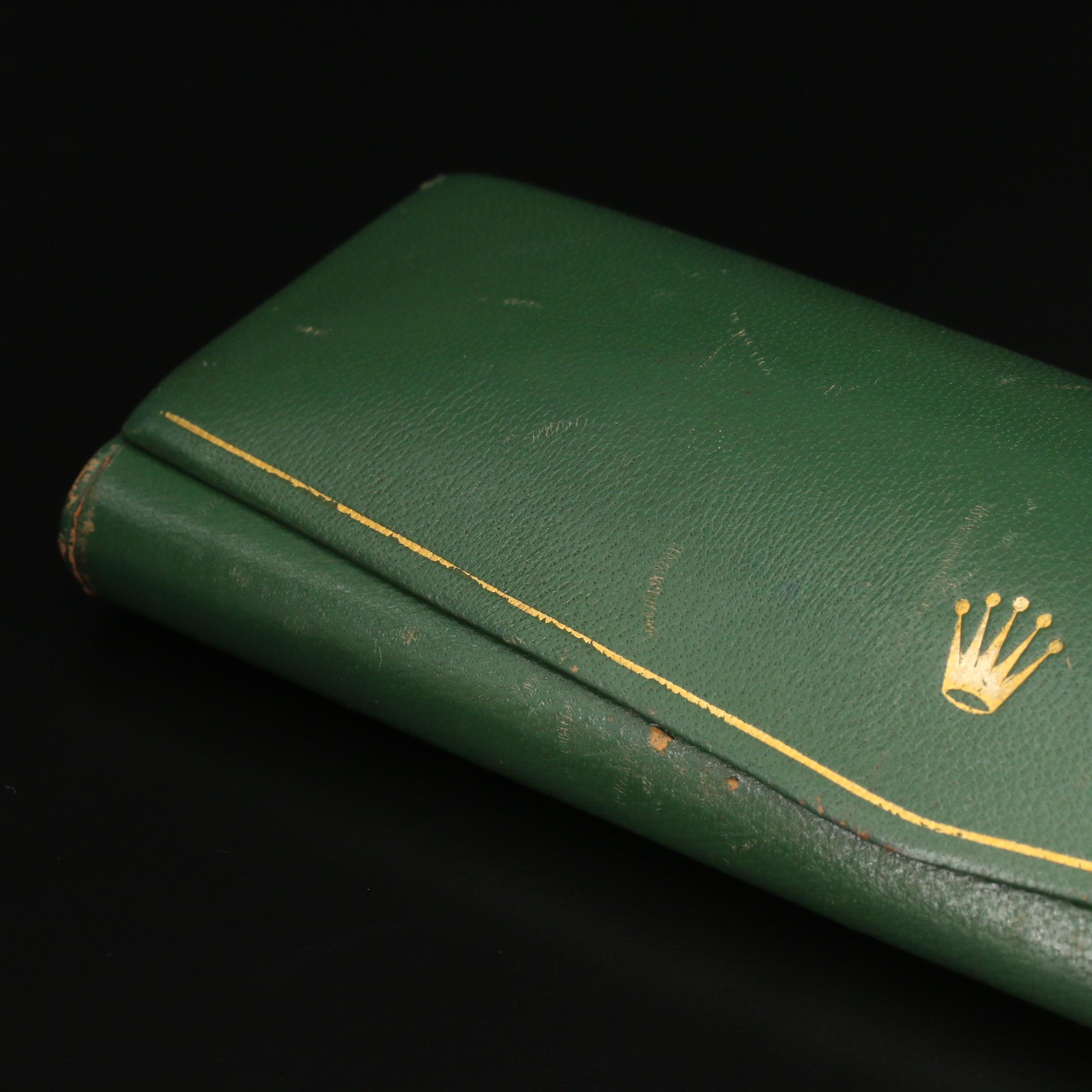 Vintage Rolex Green Leather Ladies Watch Case