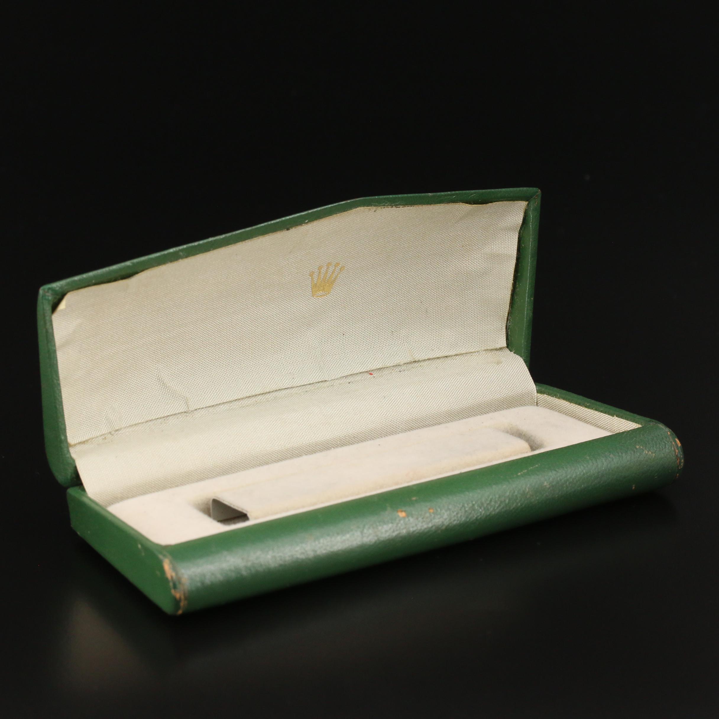 Vintage Rolex Green Leather Ladies Watch Case