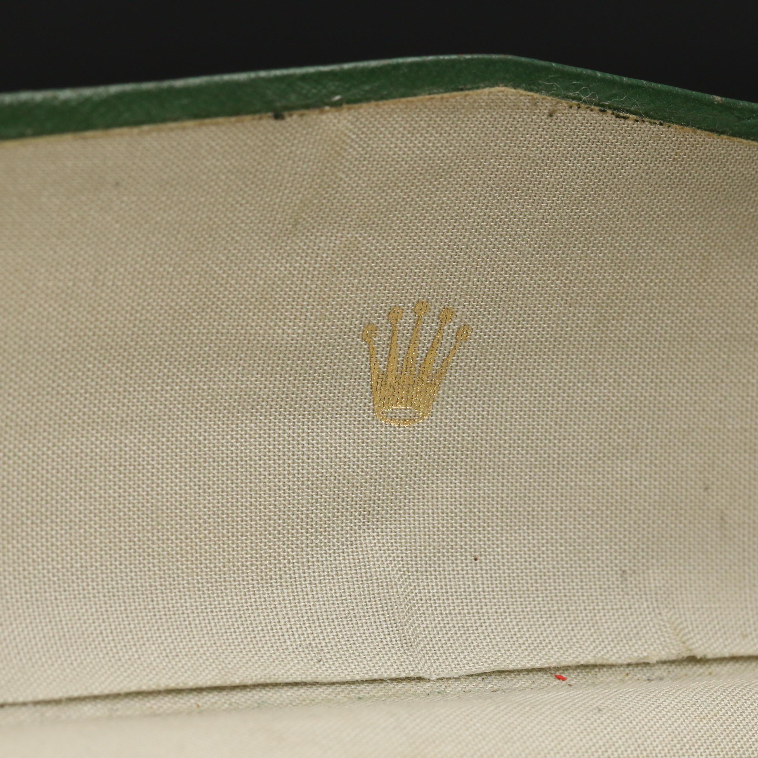 Vintage Rolex Green Leather Ladies Watch Case