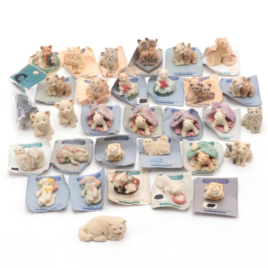 United Design Itty Bitty World Miniature Animals, Cats and Kittens