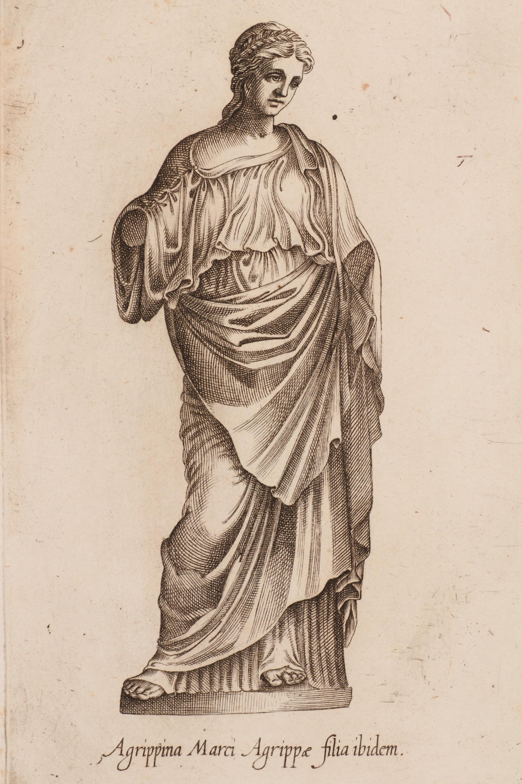 Girolamo Porro Restrike Engravings of Statues in Rome, 18th Century