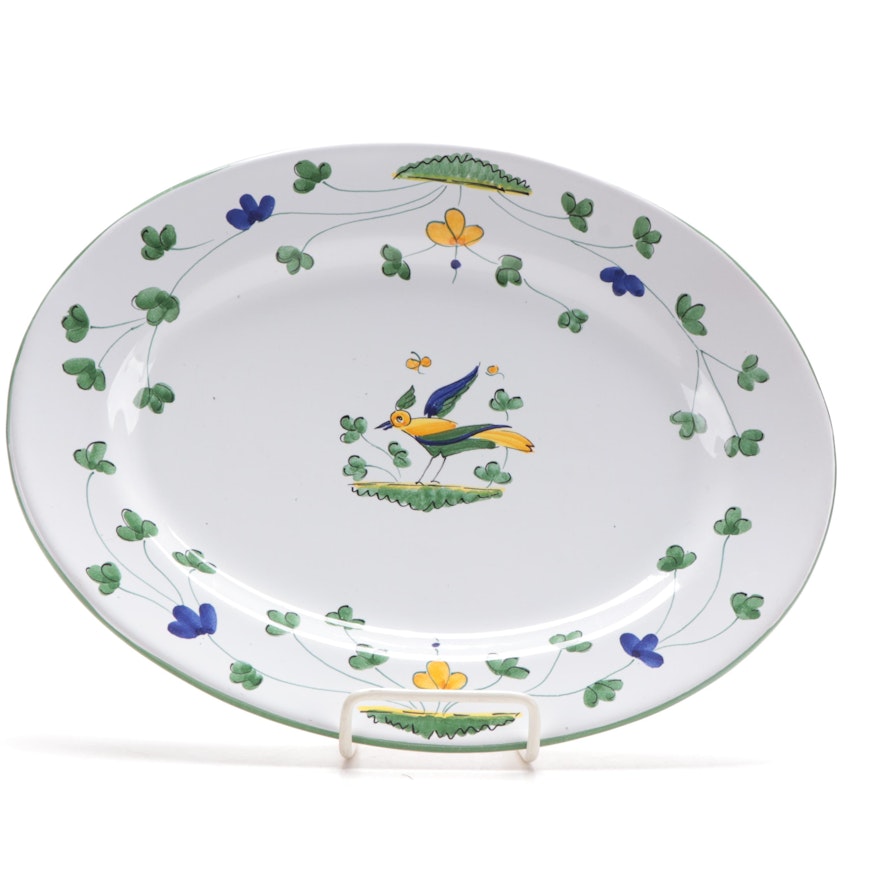Italian Hand-Painted Serving Platter for Williams Sonoma