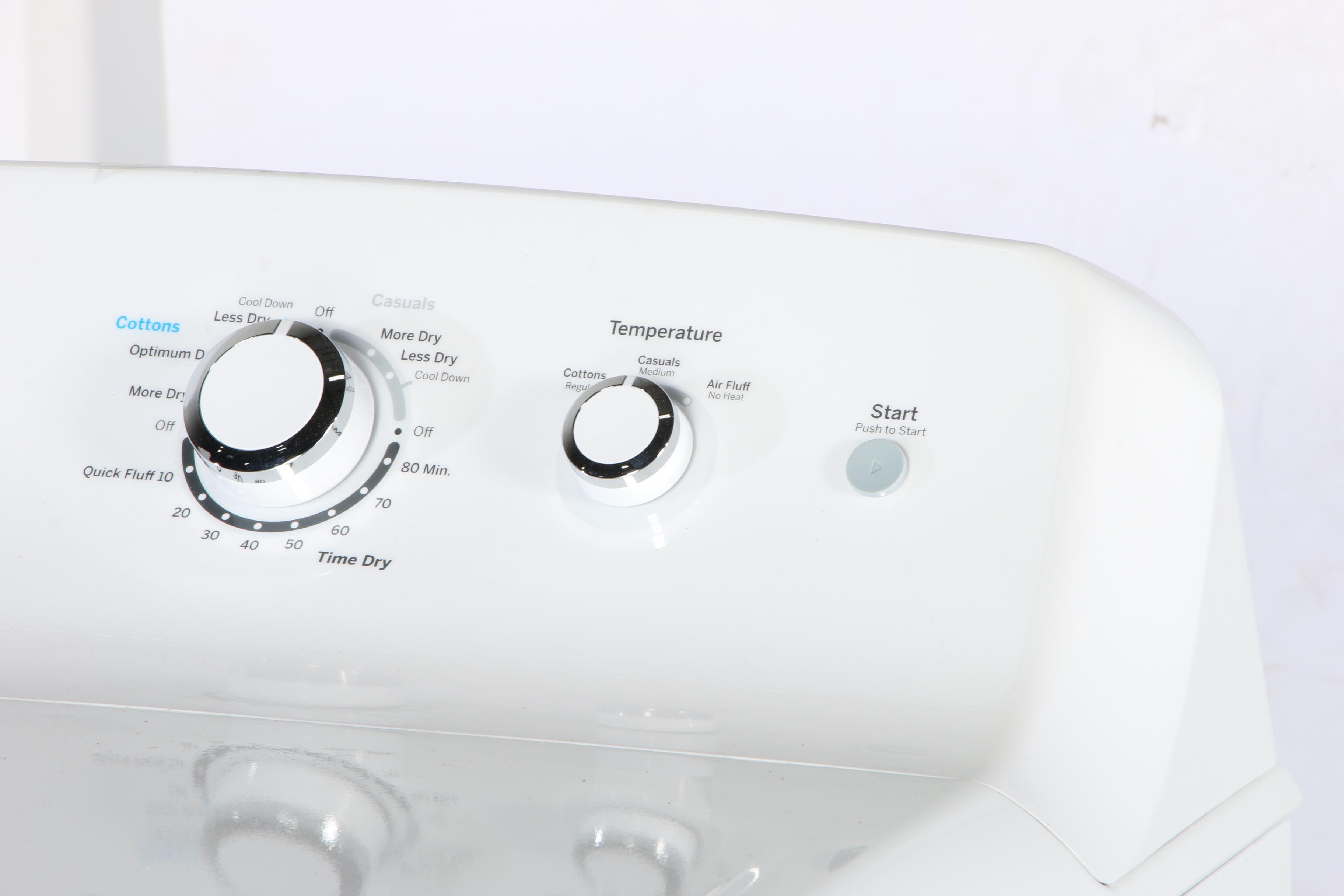 GE White 7.2 Cu. Ft. 3-Cycle Electric Dryer
