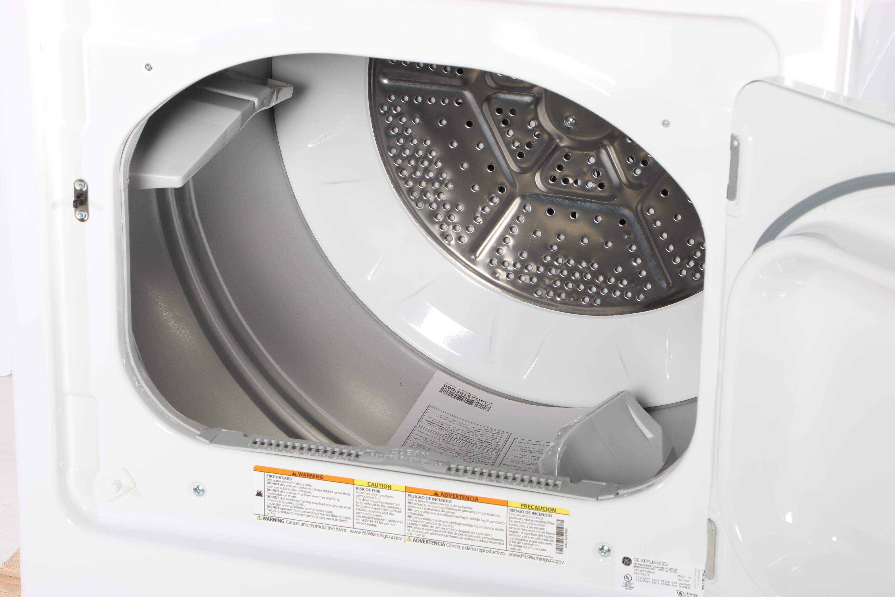 GE White 7.2 Cu. Ft. 3-Cycle Electric Dryer