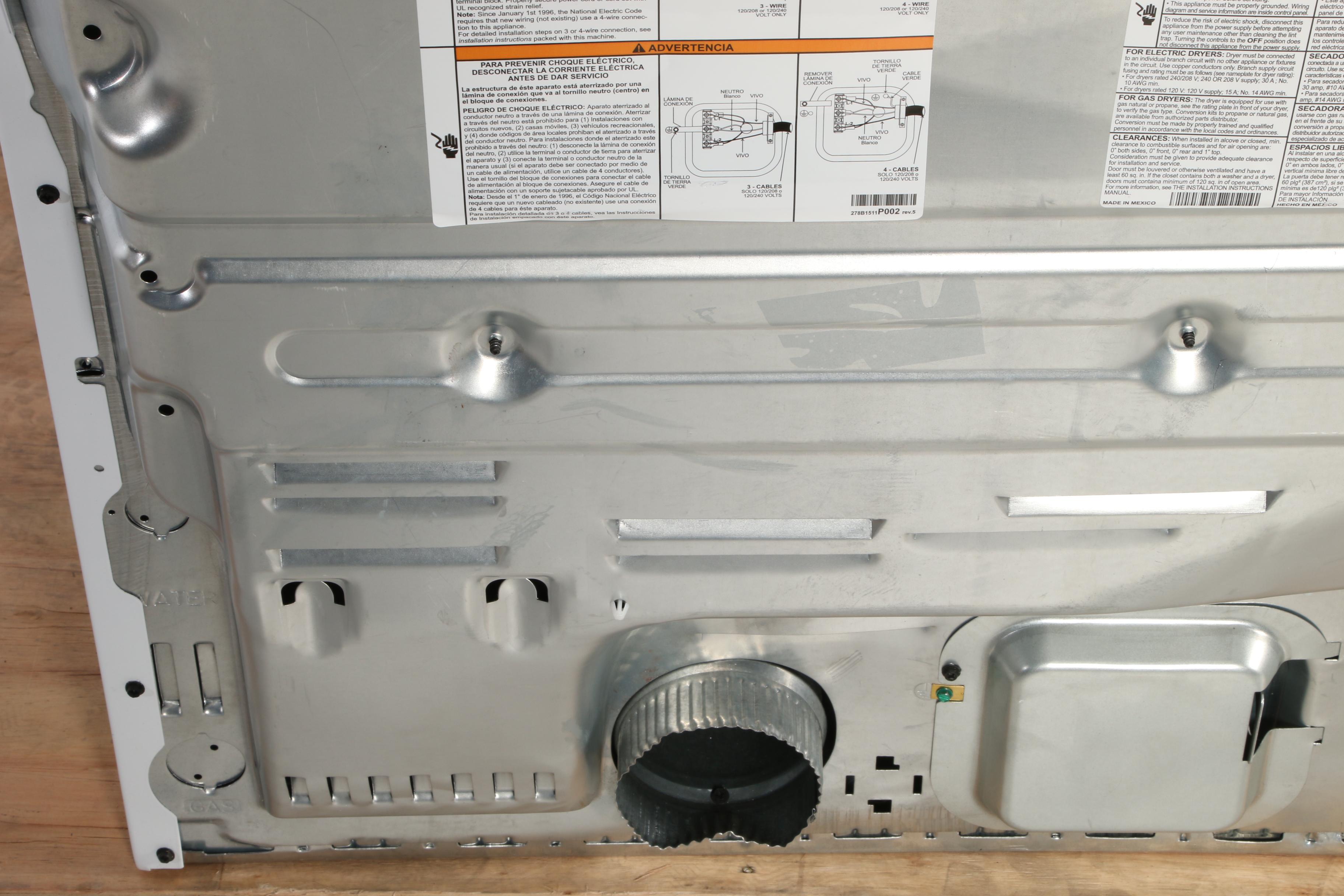 GE White 7.2 Cu. Ft. 3-Cycle Electric Dryer