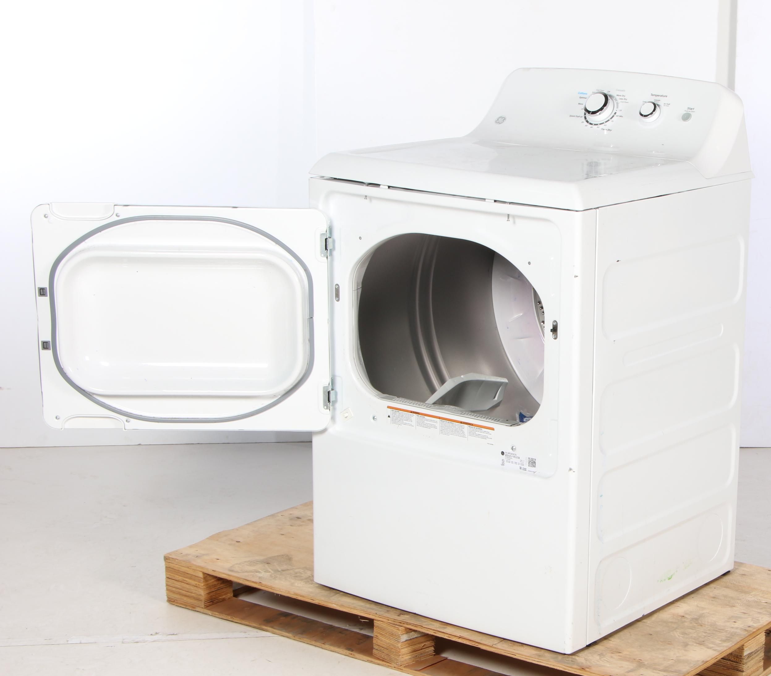 GE White 7.2 Cu. Ft. 3-Cycle Electric Dryer