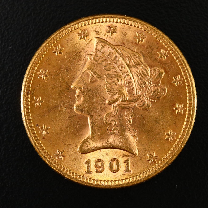 1901 Liberty Head $10 Gold Eagle