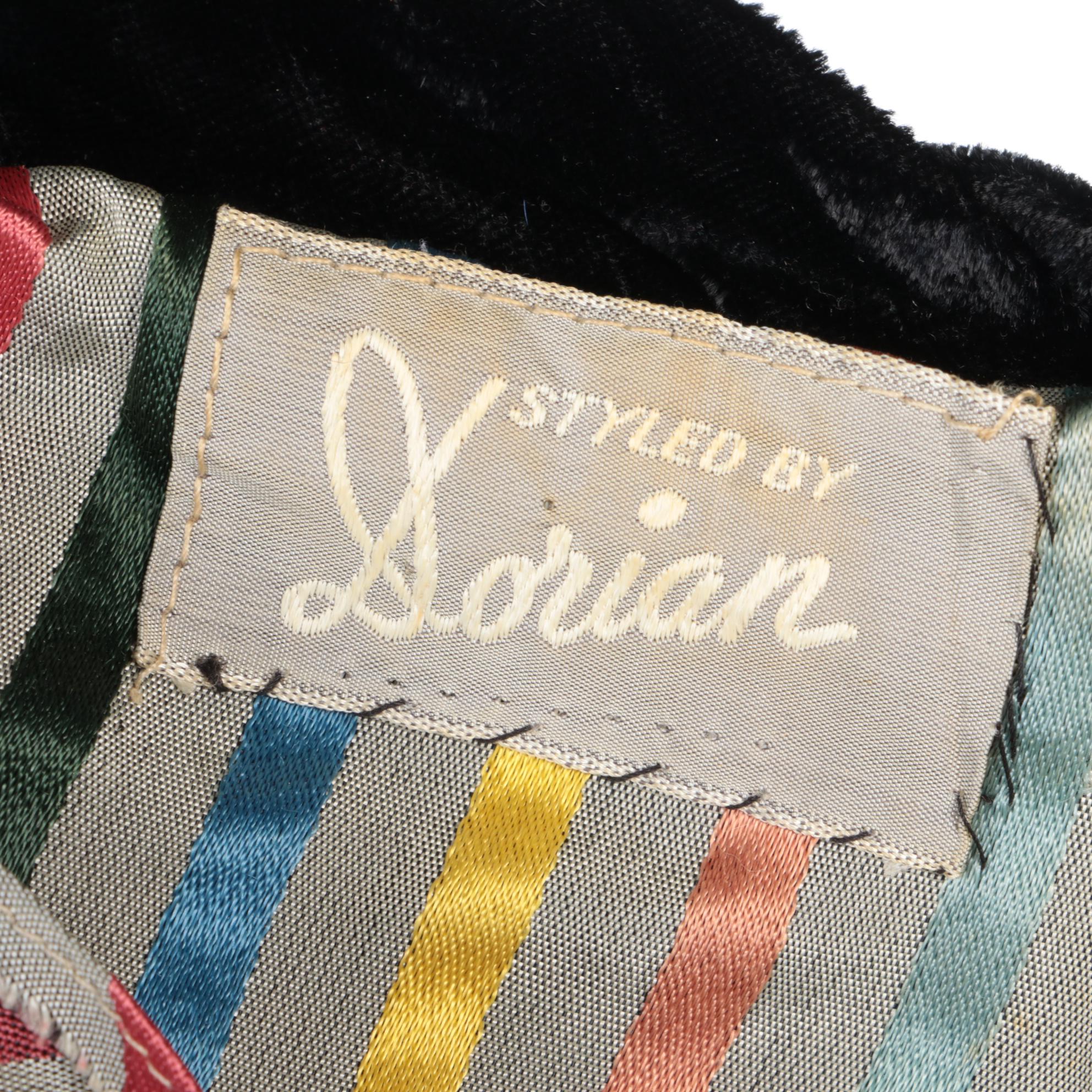 Styled by Dorian Striped Dressing Gown with Black Velvet Lapel