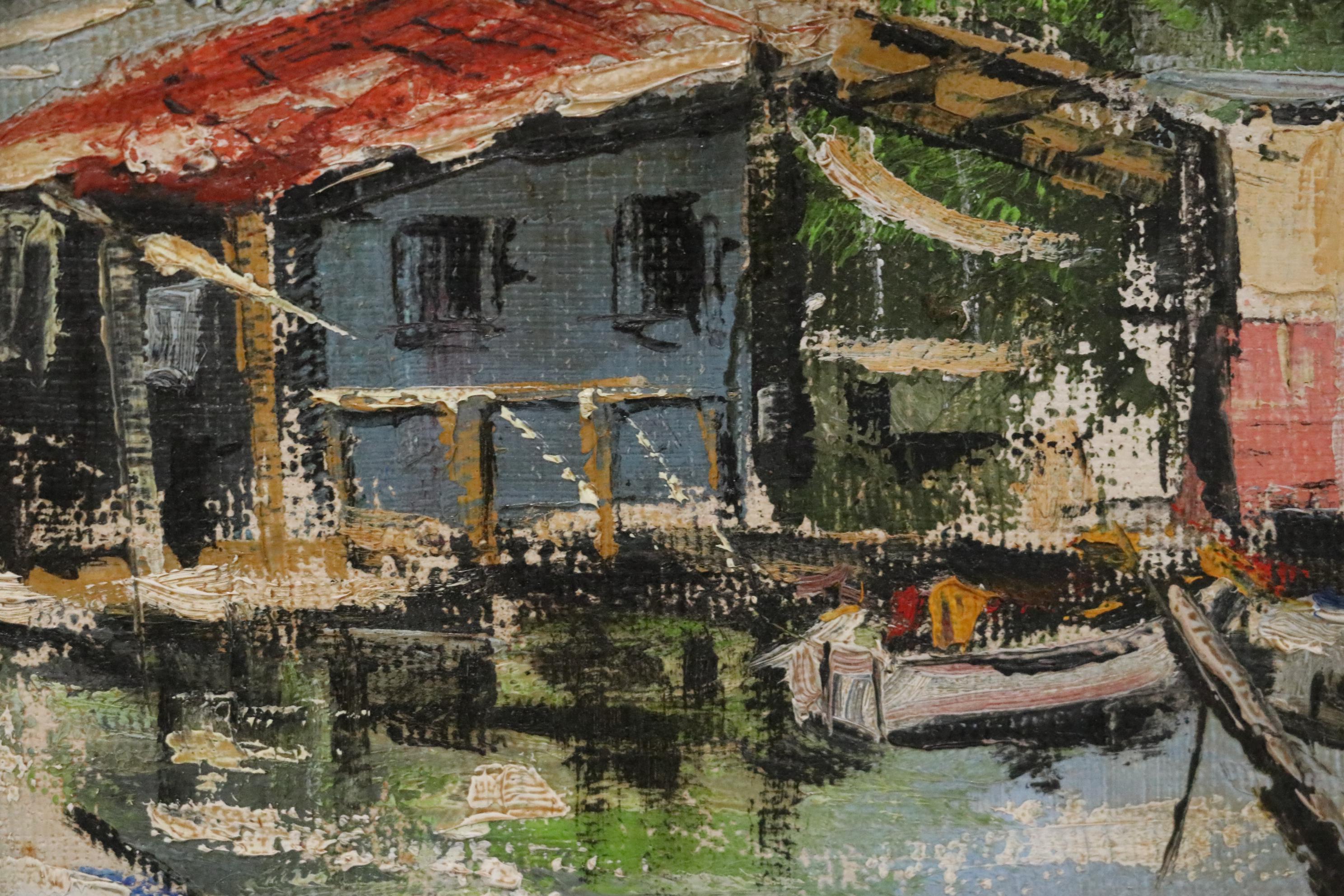 Viki Snyder Oil Painting "Haleiwa," 1971