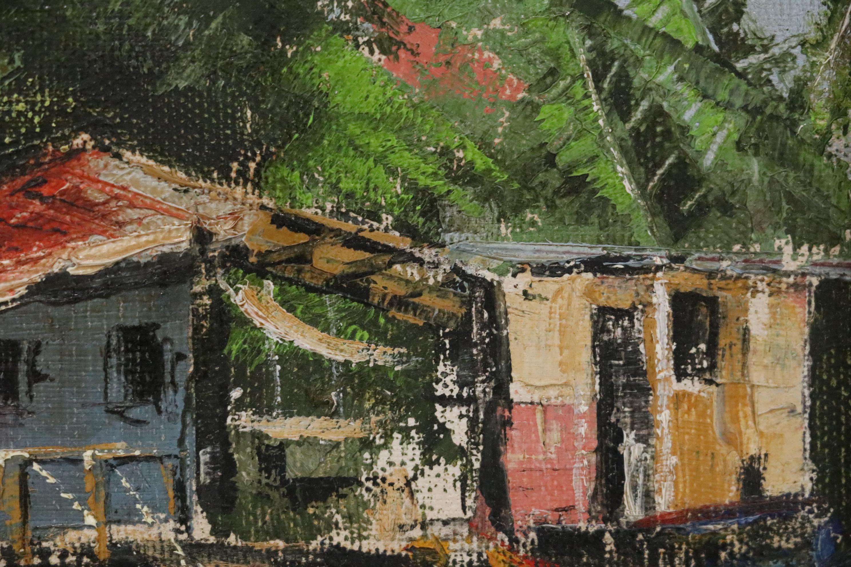 Viki Snyder Oil Painting "Haleiwa," 1971