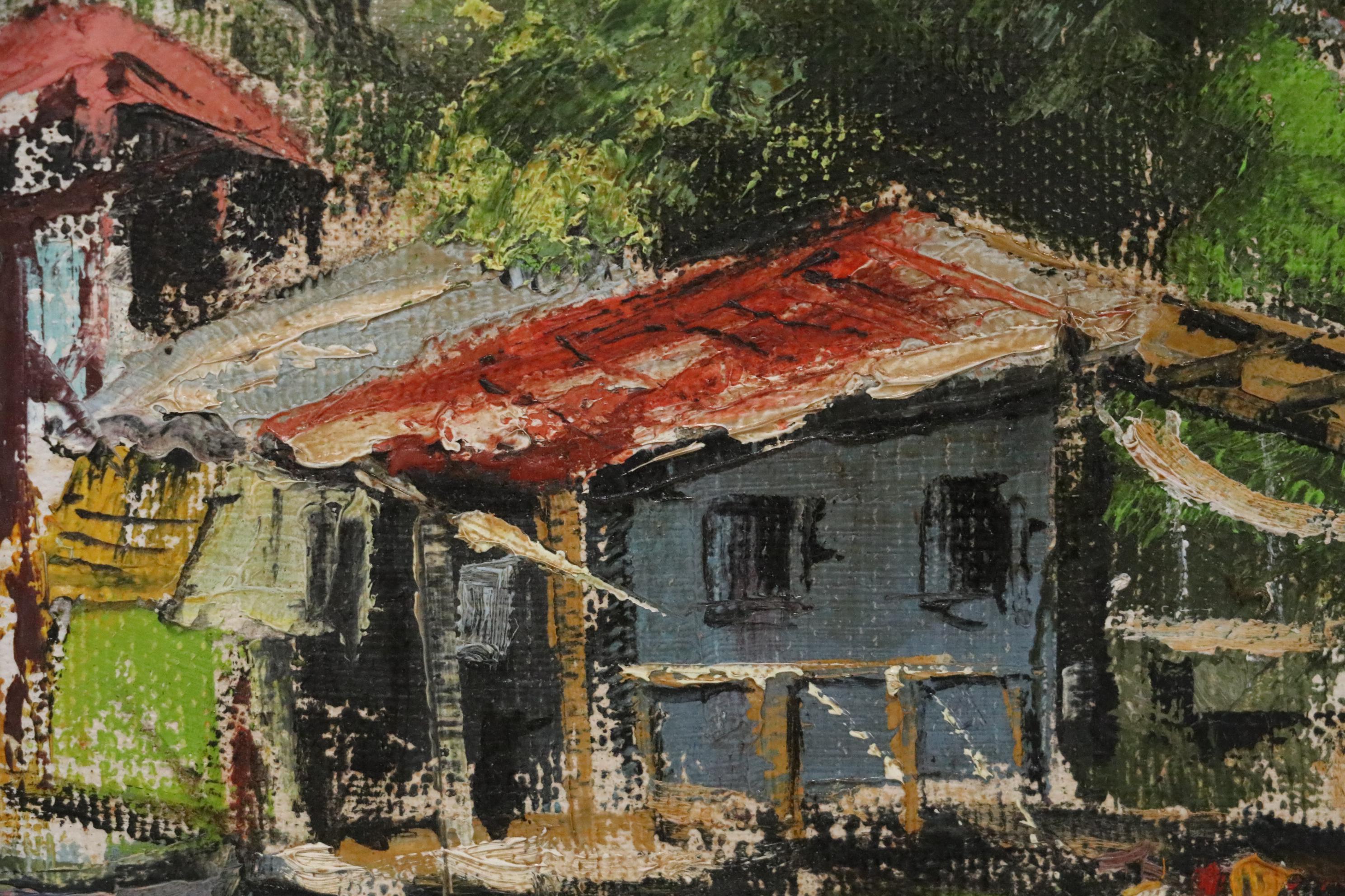 Viki Snyder Oil Painting "Haleiwa," 1971