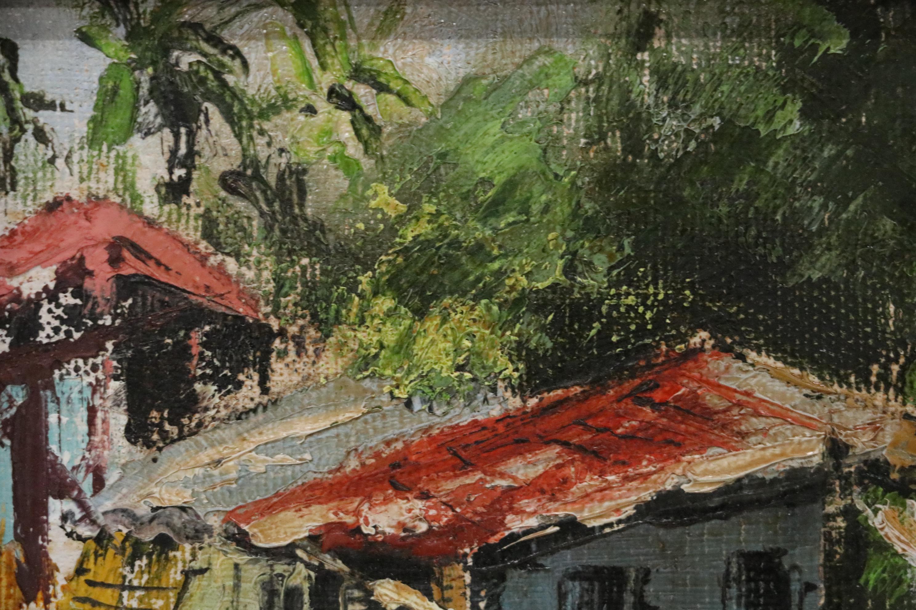 Viki Snyder Oil Painting "Haleiwa," 1971