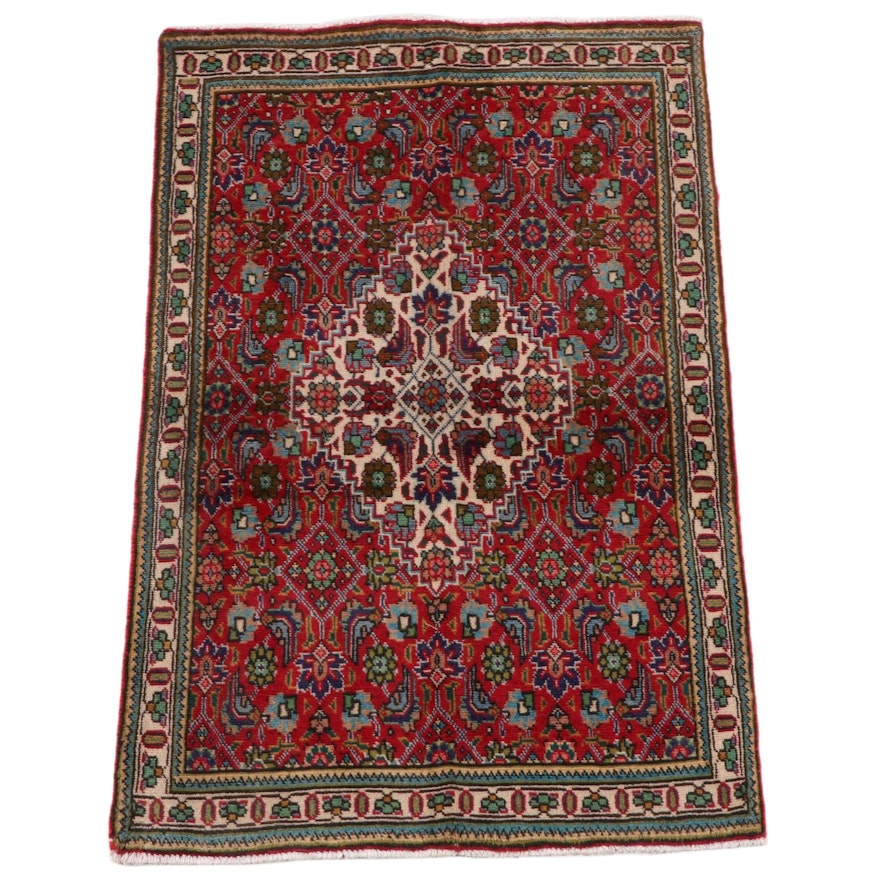3'1 x 4'10 Hand-Knotted Persian Gogarjin Herati Wool Rug