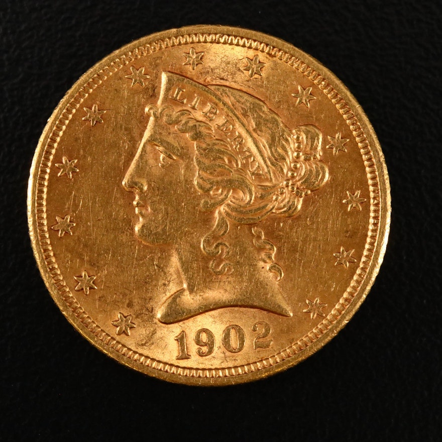 1902-S Liberty Head $5 Gold Half Eagle