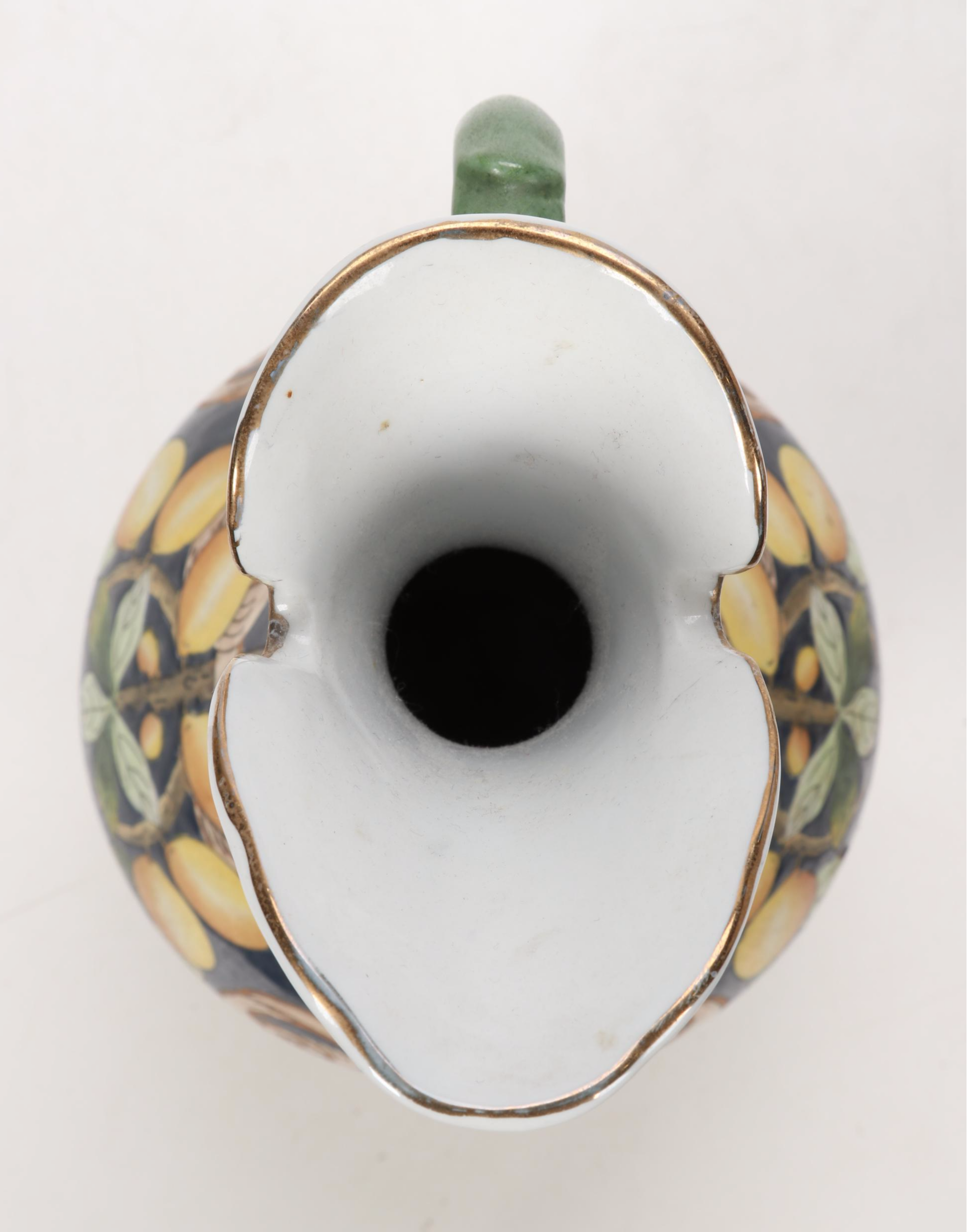 Italian Majolica Style Decorative Pottery Ewers and Covered Dish