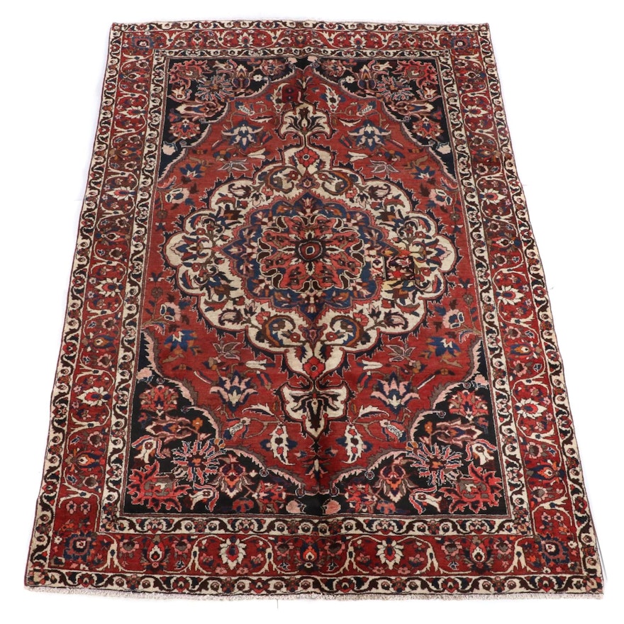 7'0 x 10'10 Hand-Knotted Persian Bijar Wool Rug