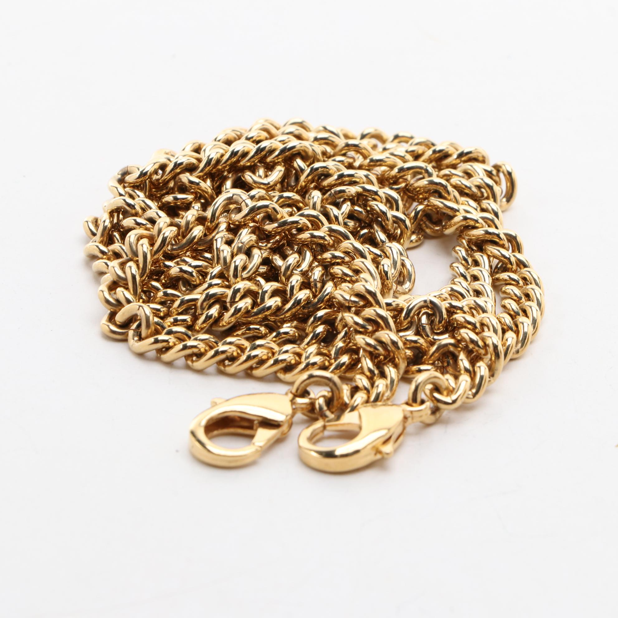 Mark Cross Mini Grace Two-Way Box Purse with Chain Link Strap