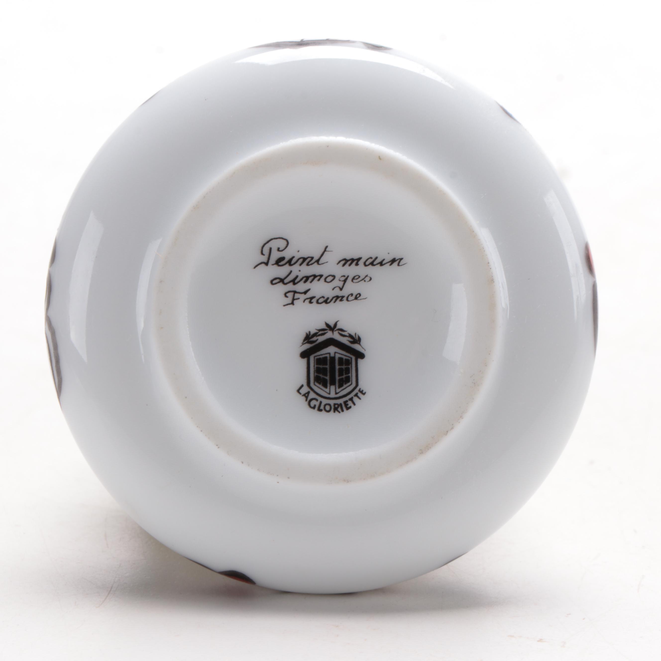 La Gloriette Hand-Painted Limoges Porcelain Christmas Tree Box